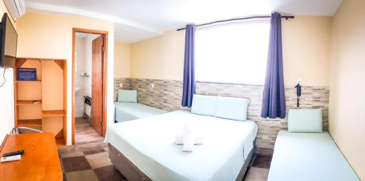 Bed in Pousada Solarium UNIDADE 1 ECONOMICA-BÁSICA