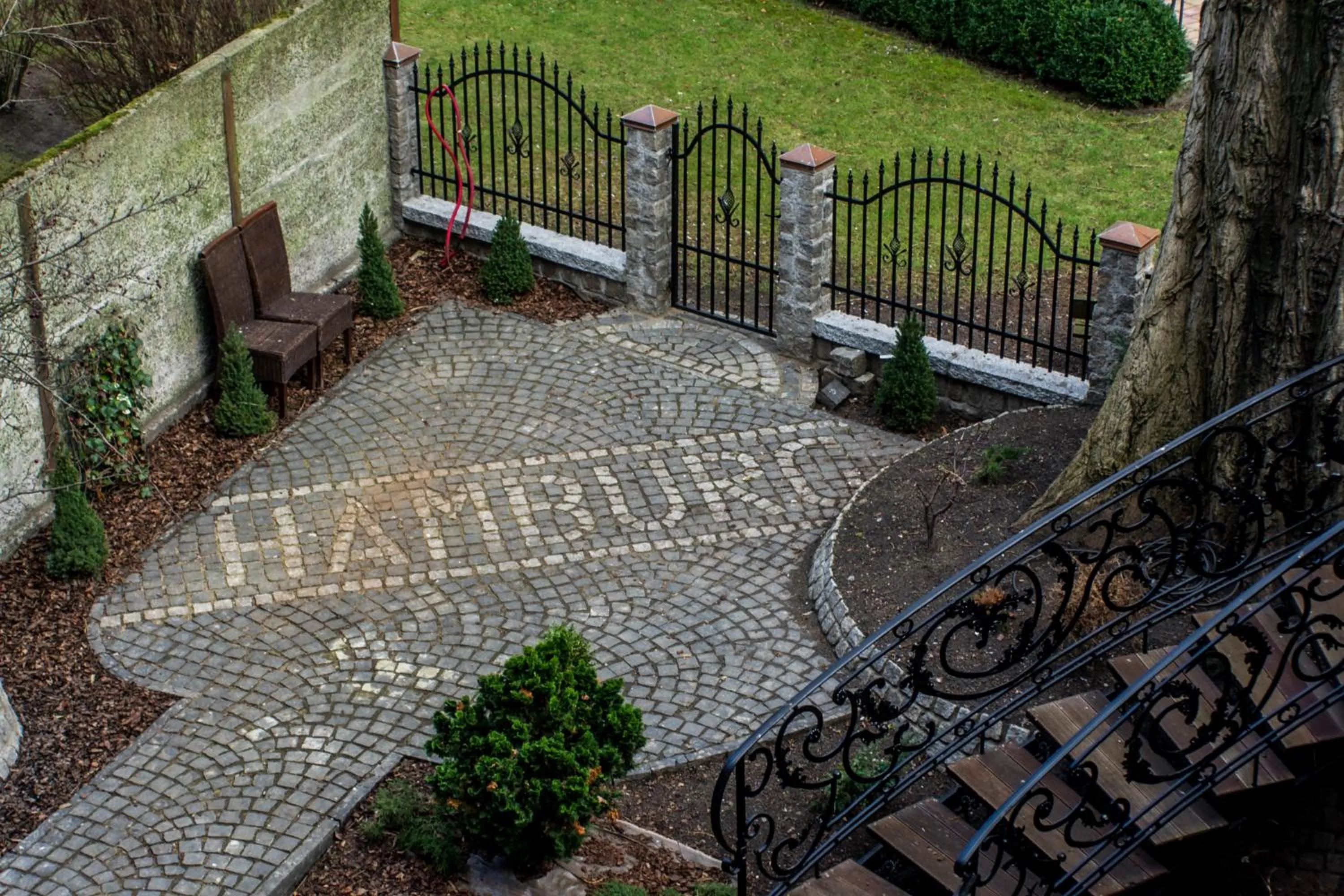 Garden view in Merite Hotels Hamburg Altona GmbH
