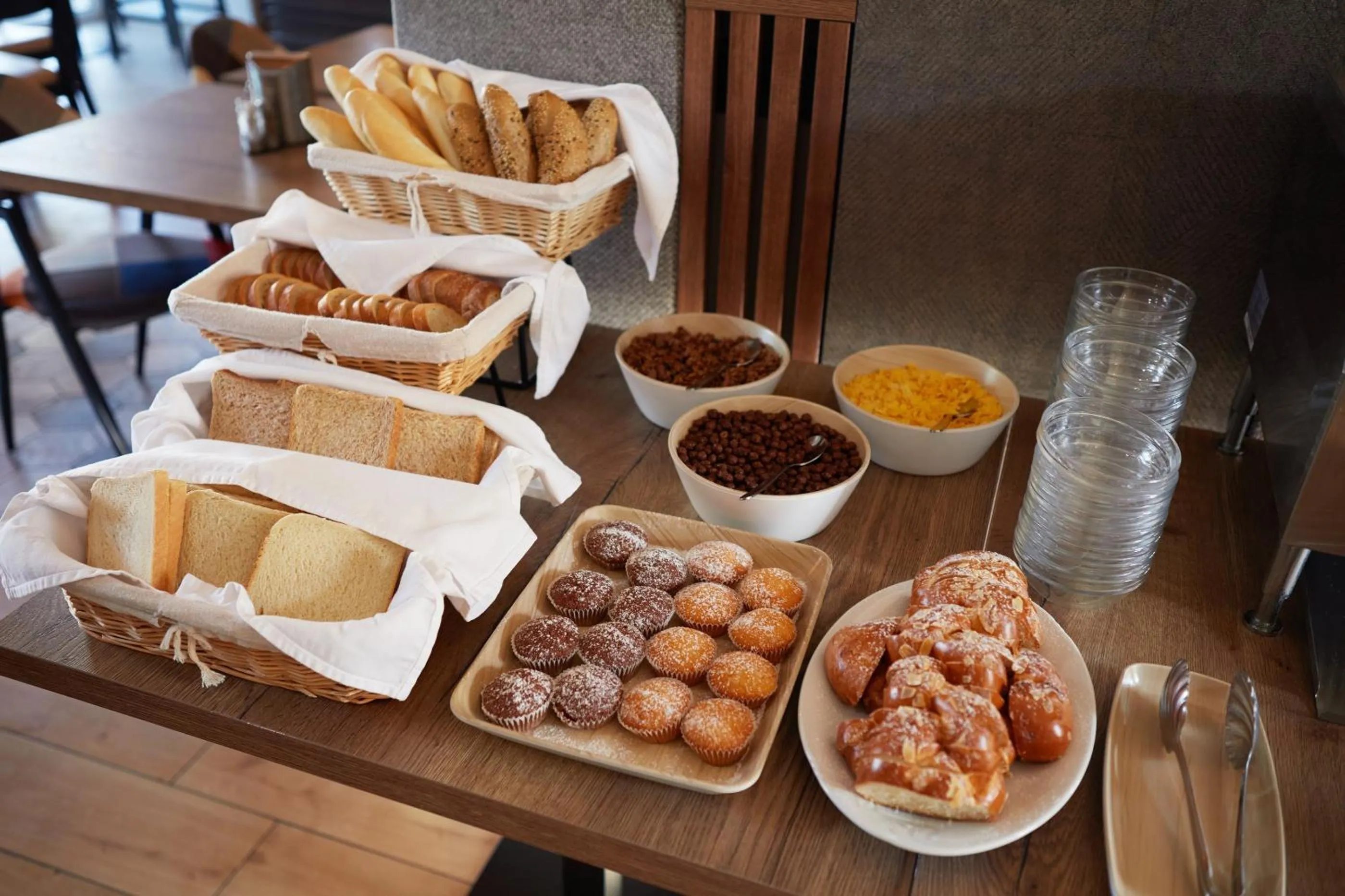 Buffet breakfast in Hotel Nikolas