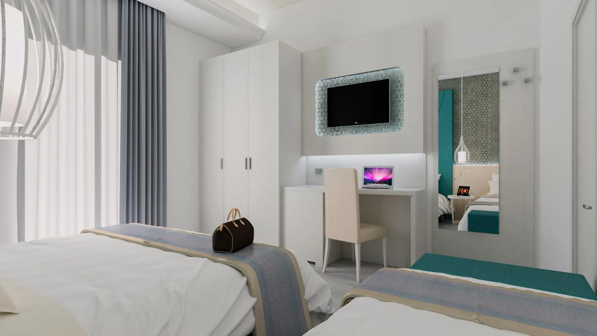 Bedroom, Bed in Hotel Villa Paola