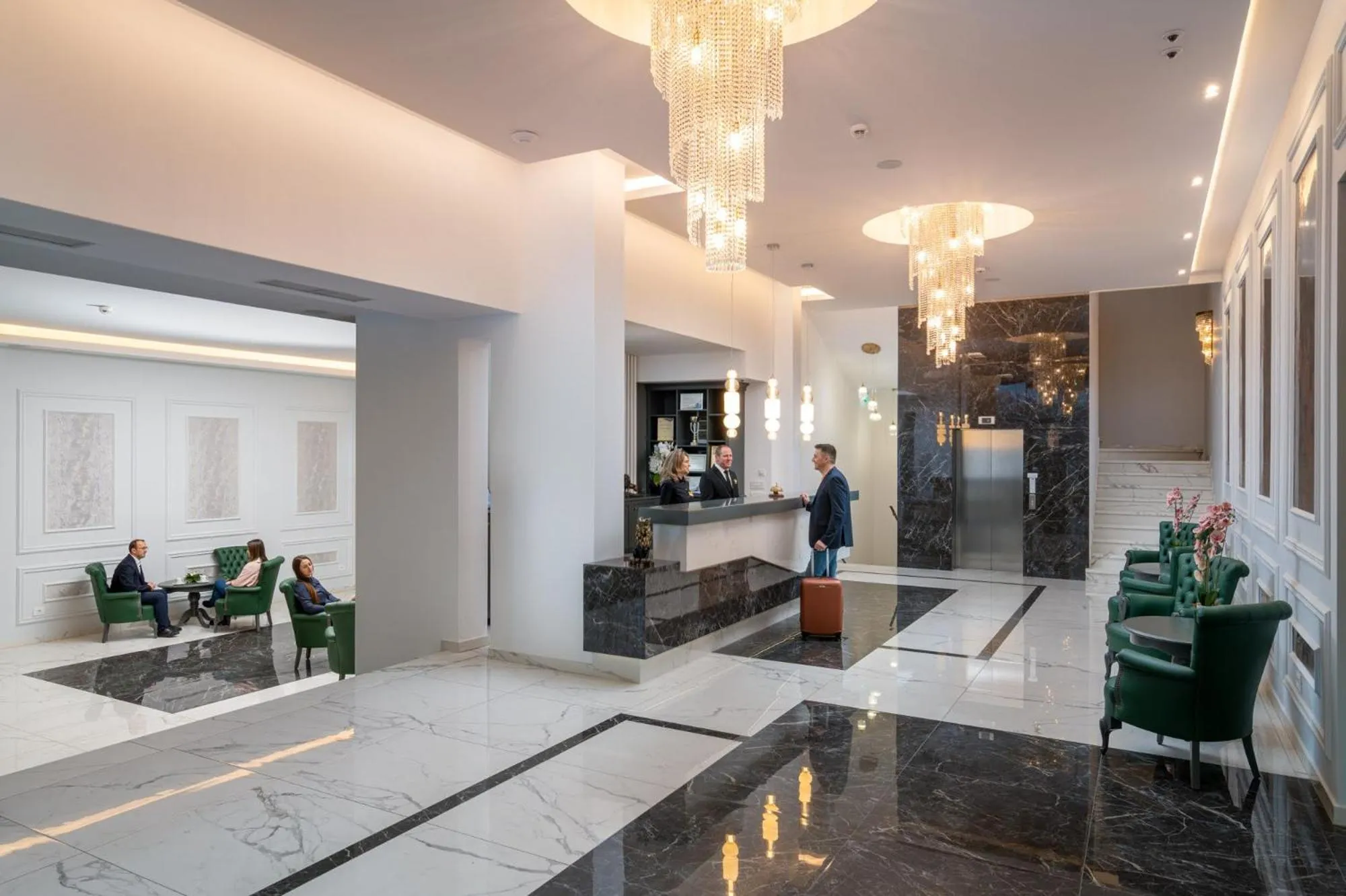 Lobby or reception in Hotel Leul de Aur