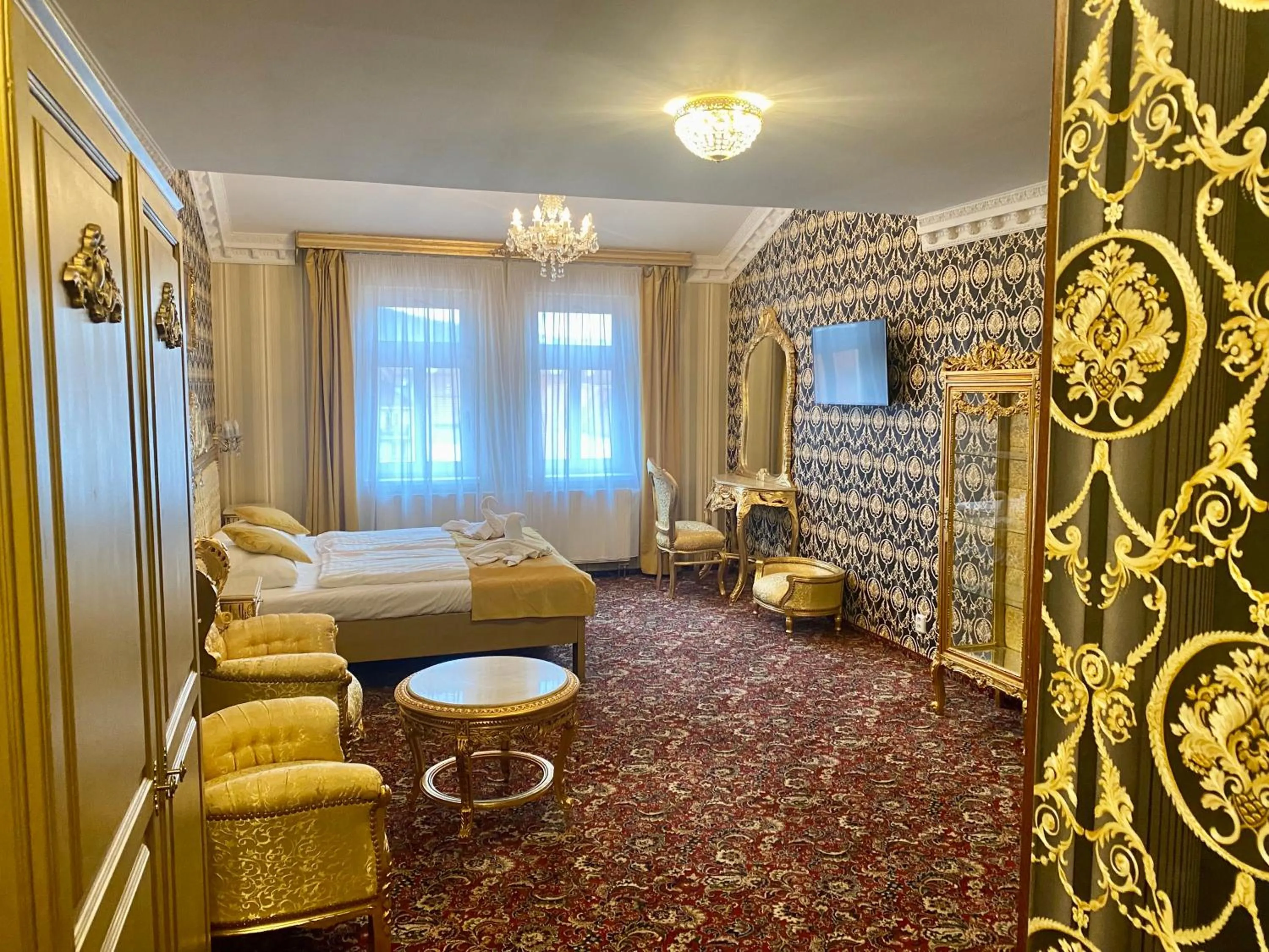 Bed in SPA Hotel Liliova Prague Old Town