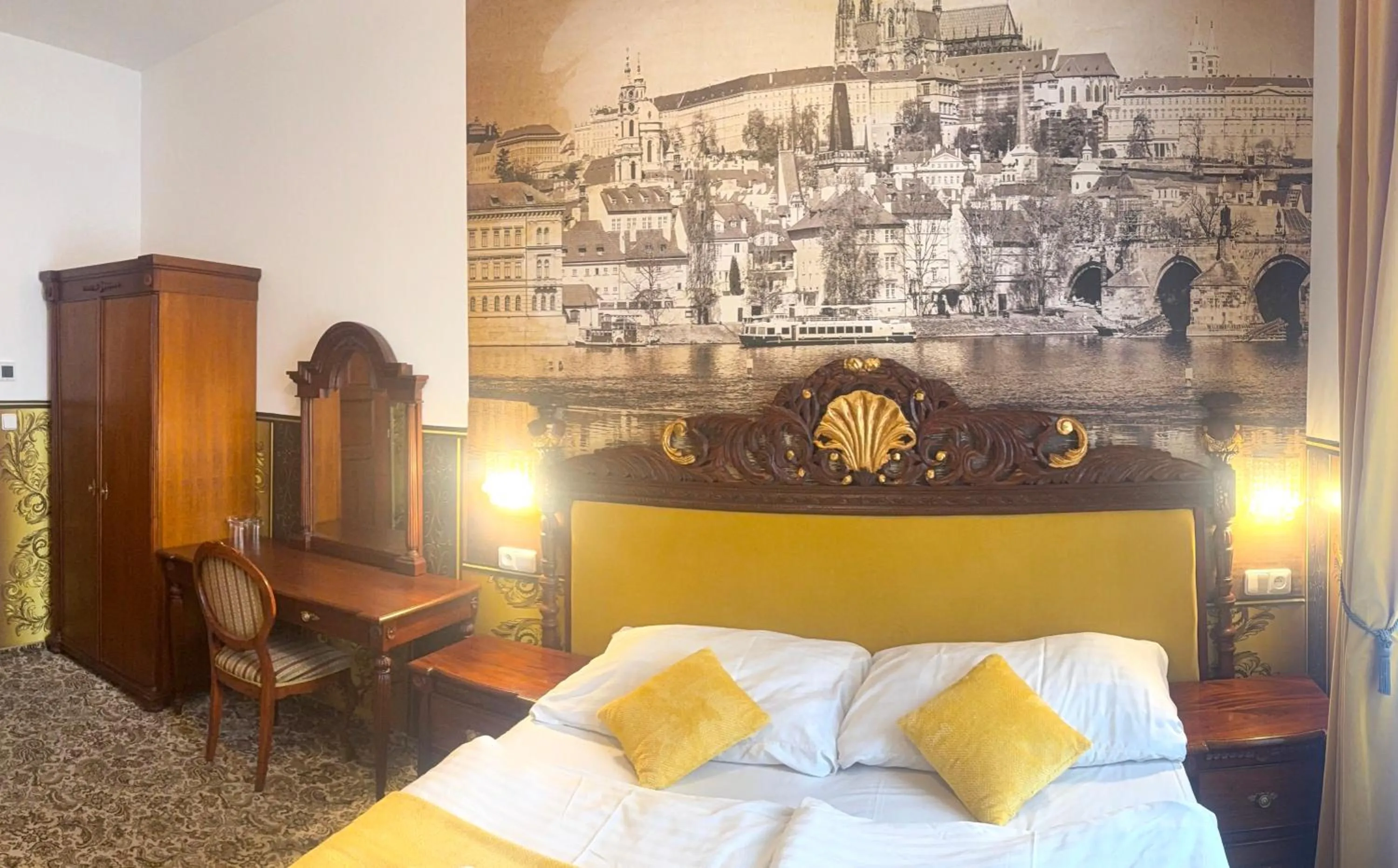 Bed in SPA Hotel Liliova Prague Old Town