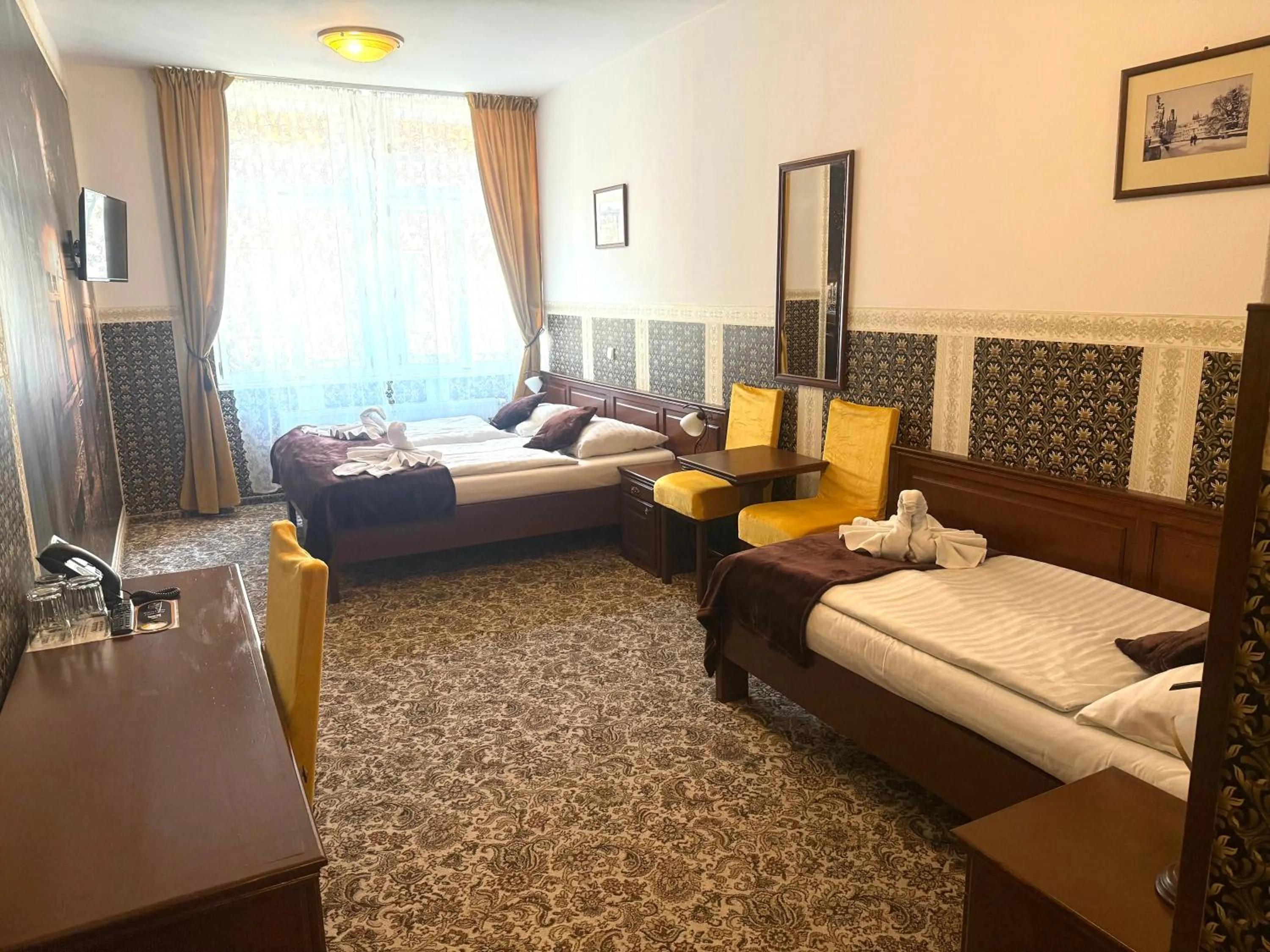 Bed in SPA Hotel Liliova Prague Old Town