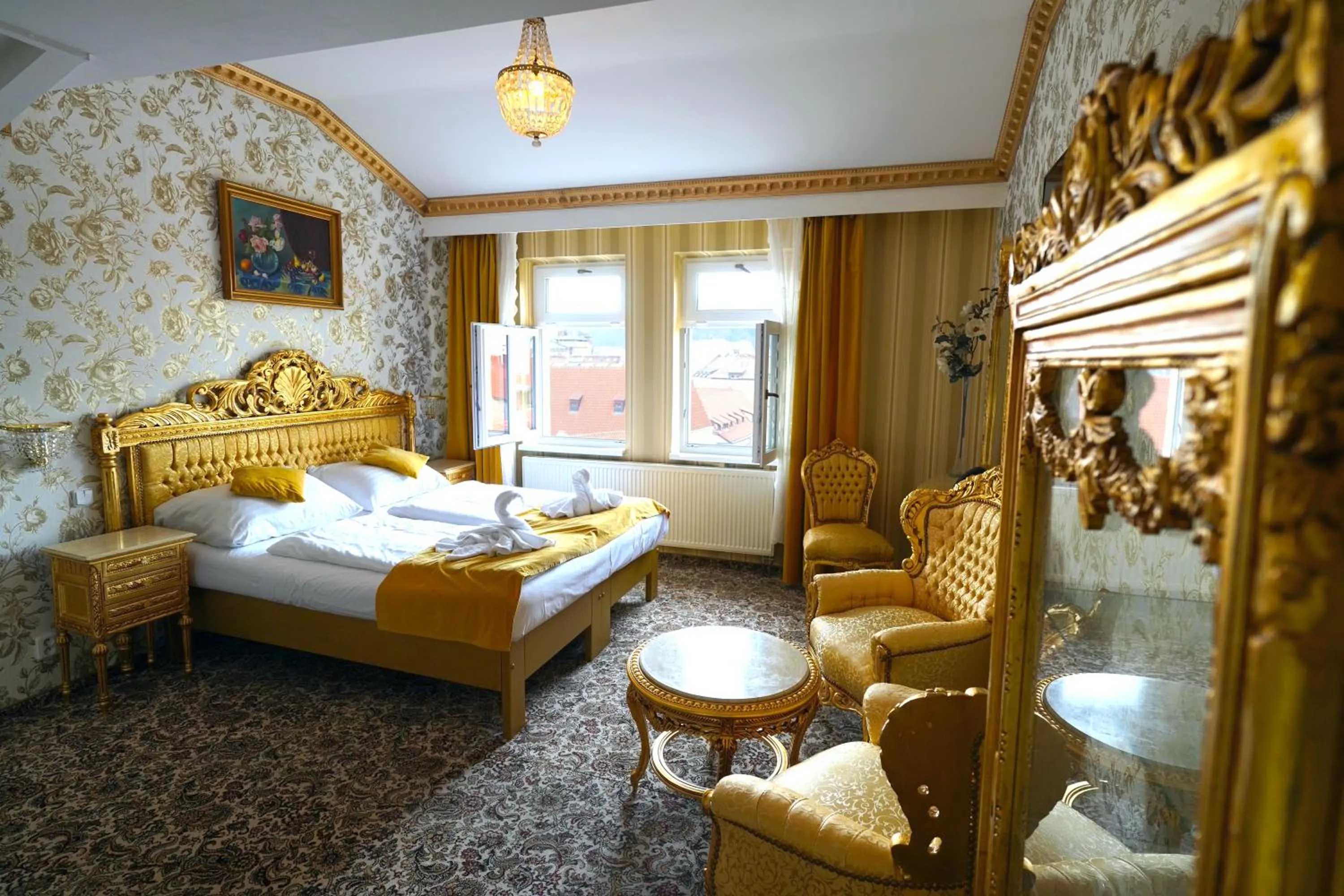 Bed in SPA Hotel Liliova Prague Old Town