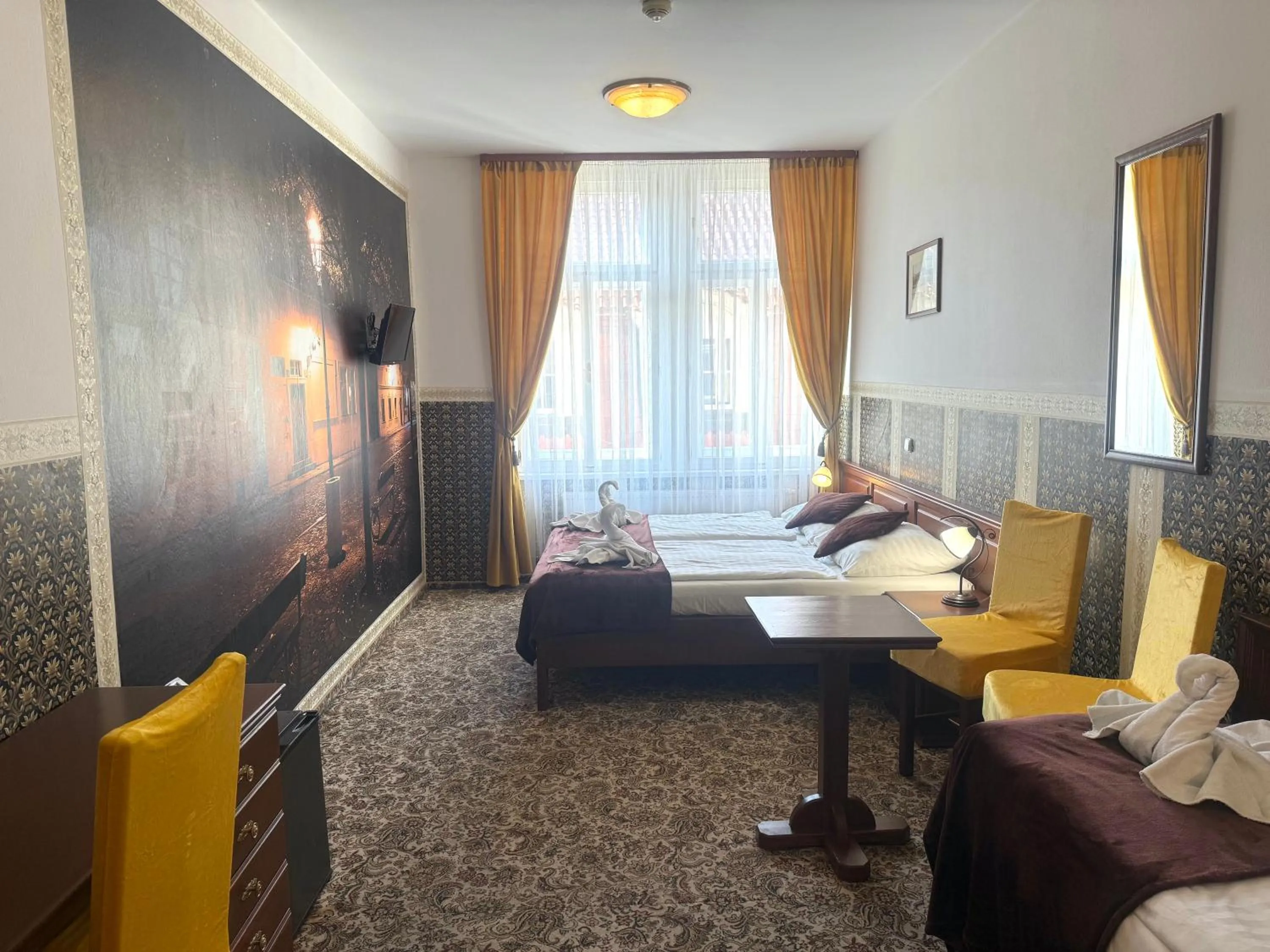 Seating area in SPA Hotel Liliova Prague Old Town