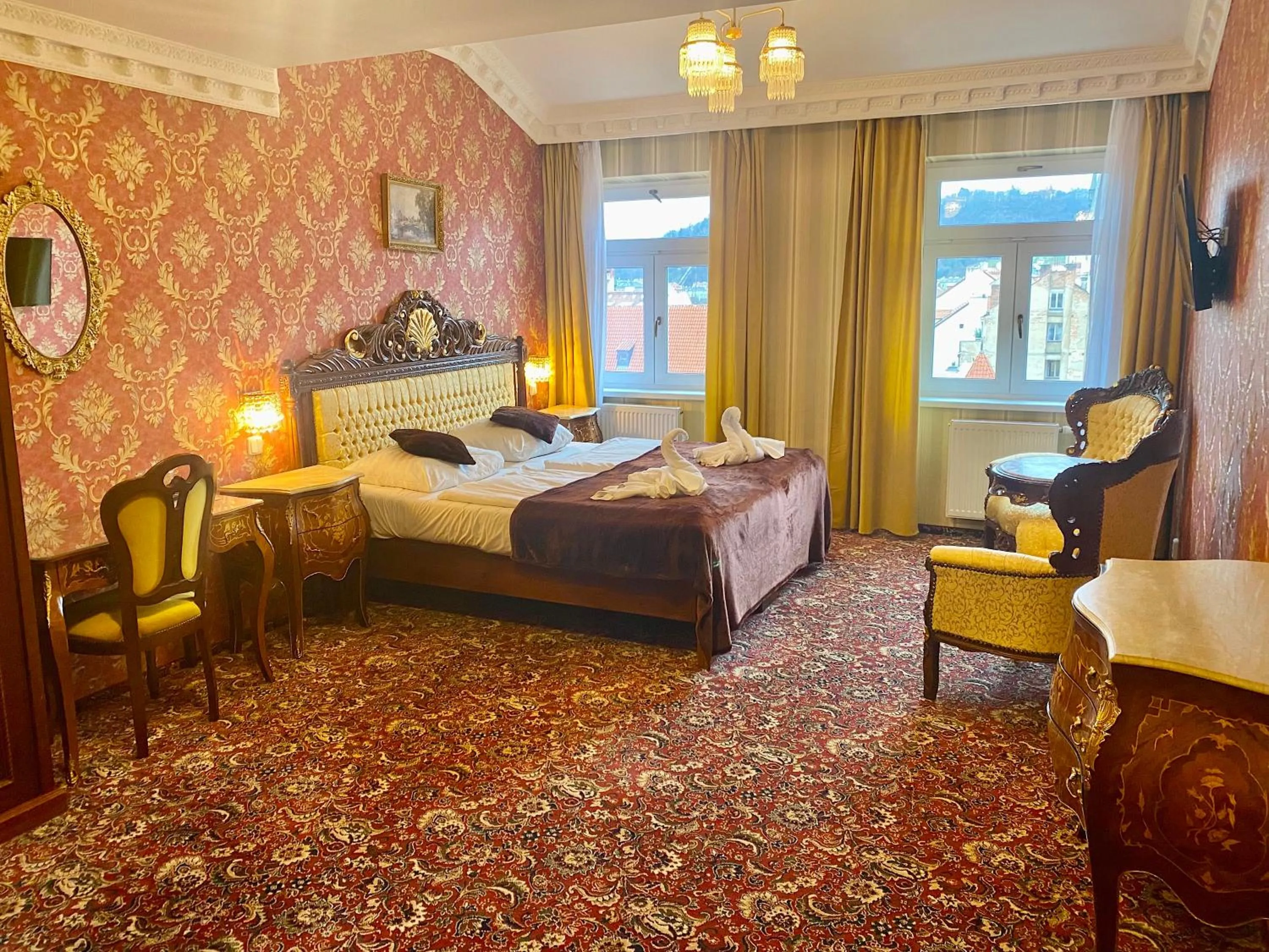 Bed in SPA Hotel Liliova Prague Old Town