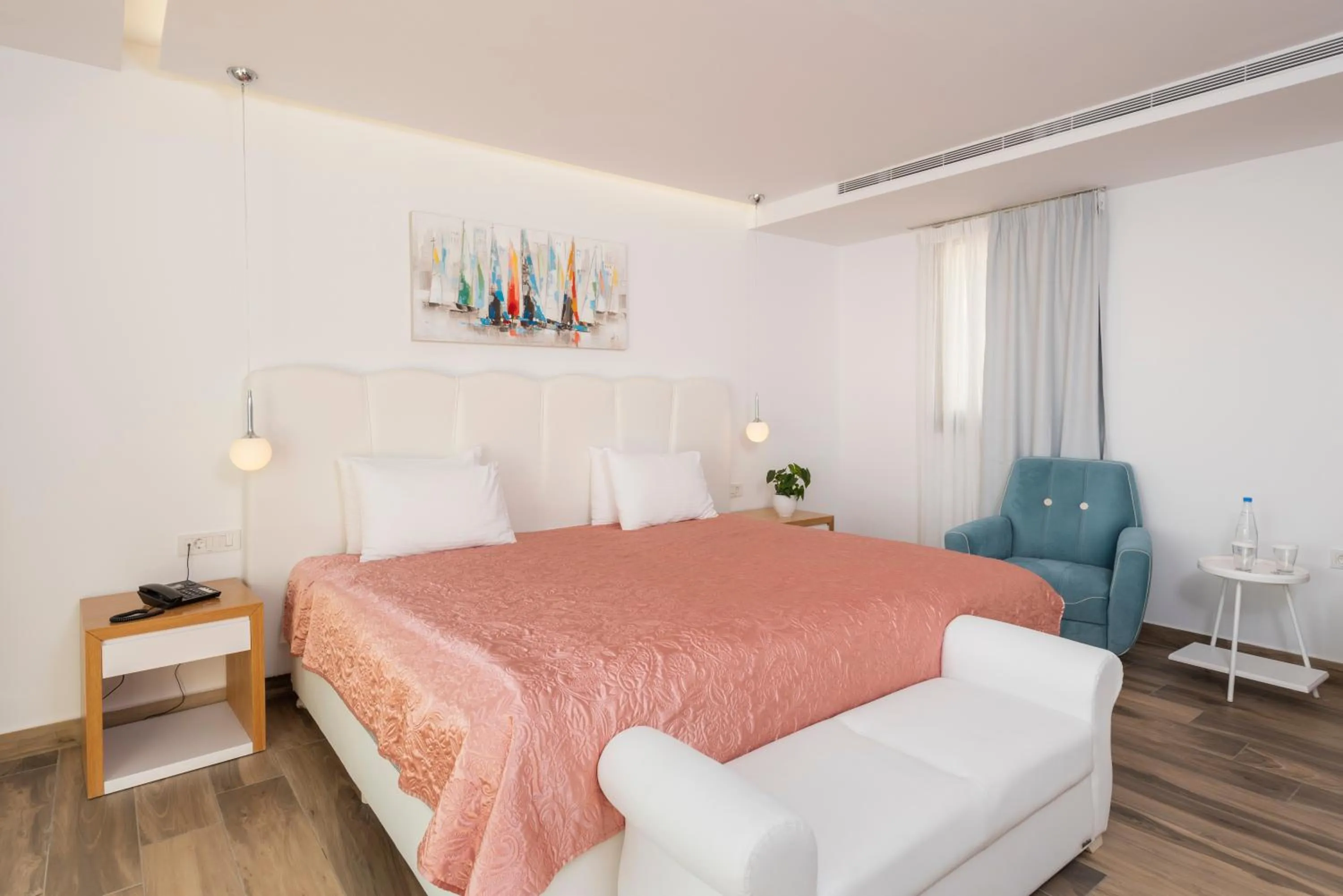 Bed in White Rock of Kos Hotel - Adults only