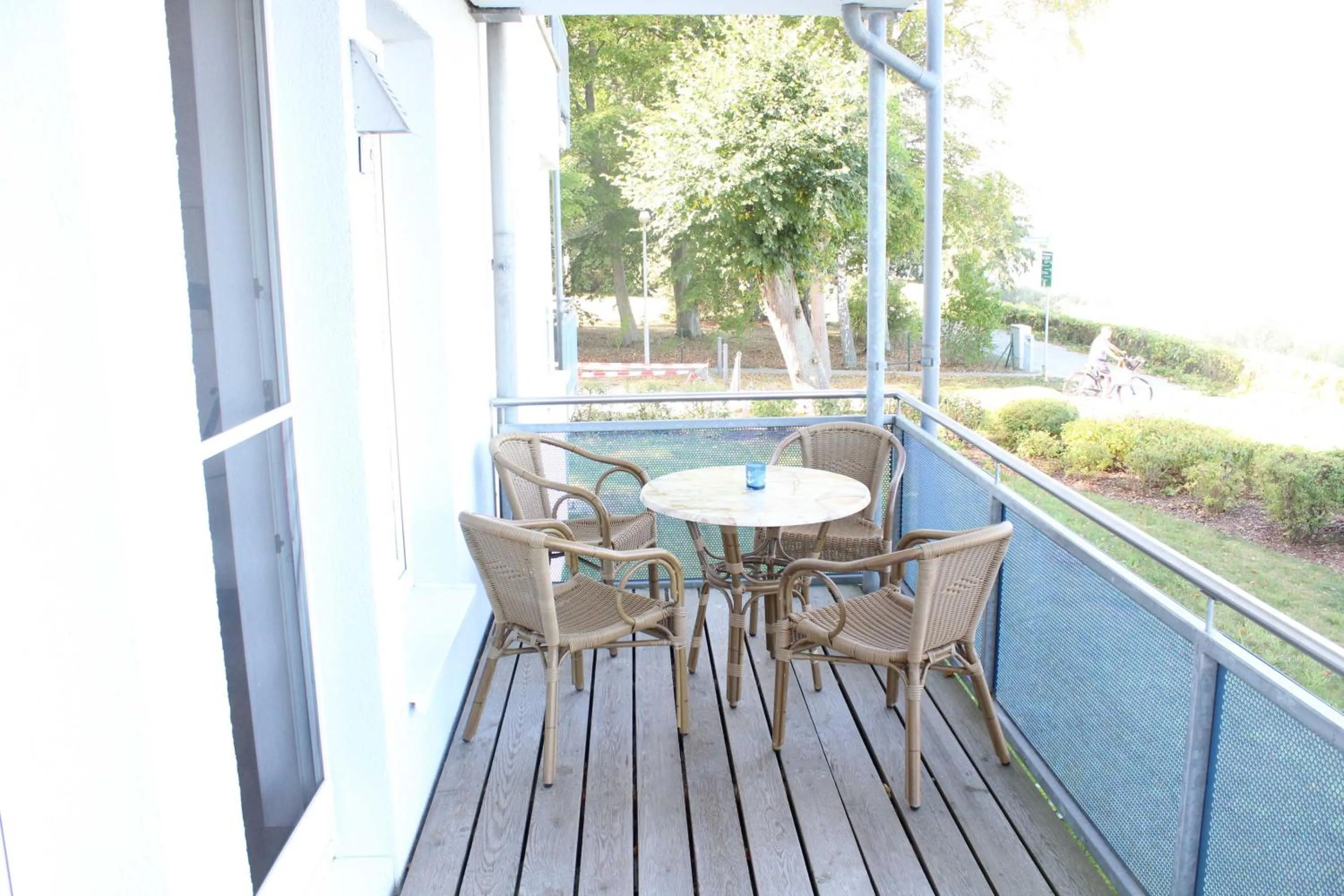 Patio in Ferienwohnung Schwanenwiek