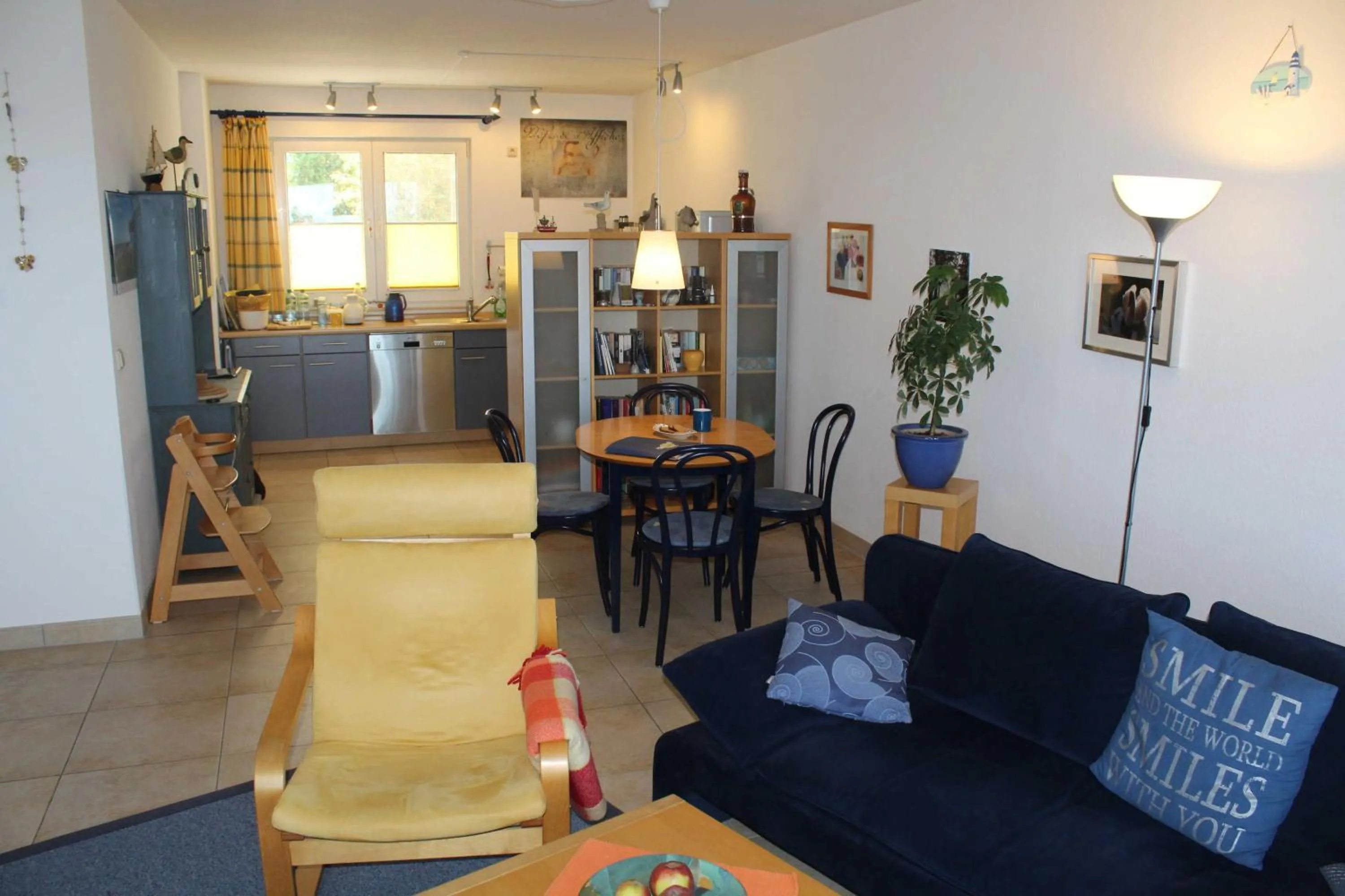 Kitchen or kitchenette in Ferienwohnung Schwanenwiek