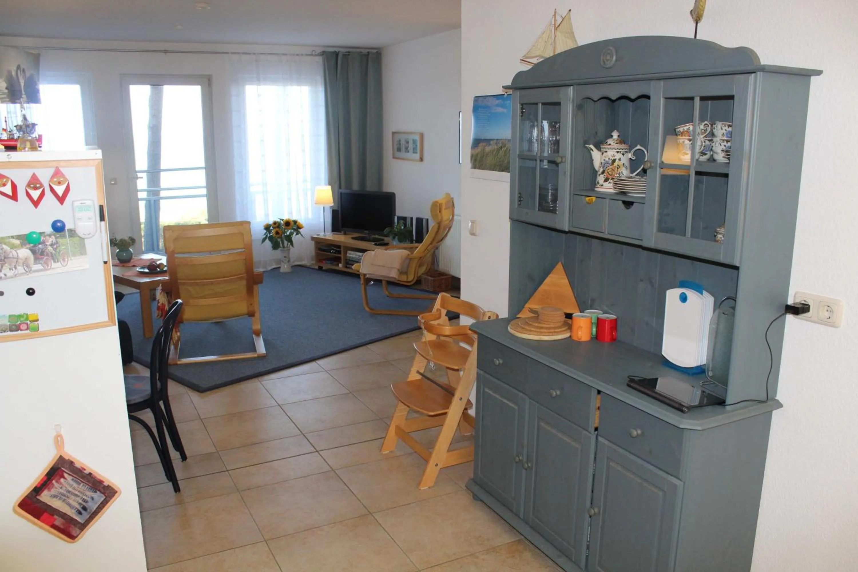 Living room in Ferienwohnung Schwanenwiek