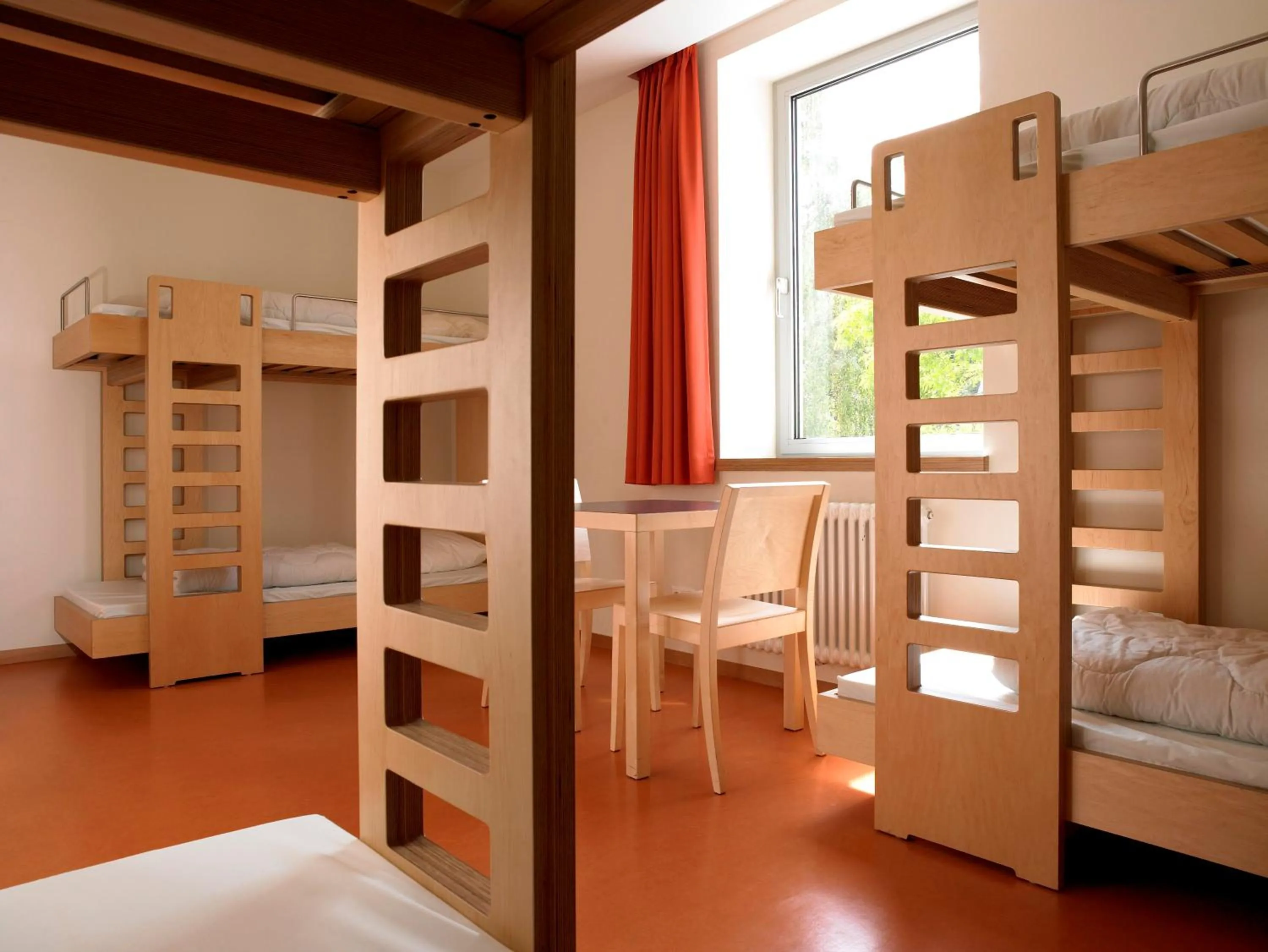 Single Bed in Male Dormitory Room in Youth Hostel Luxembourg City