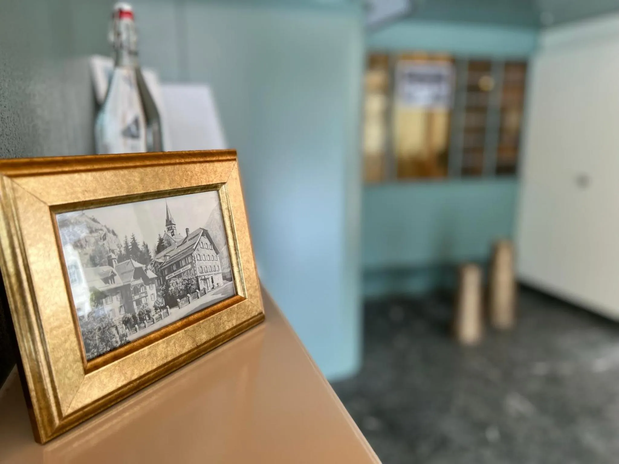 Lobby or reception in Weisses Rössli only Bed & Breakfast self check-in mit Sauna extra