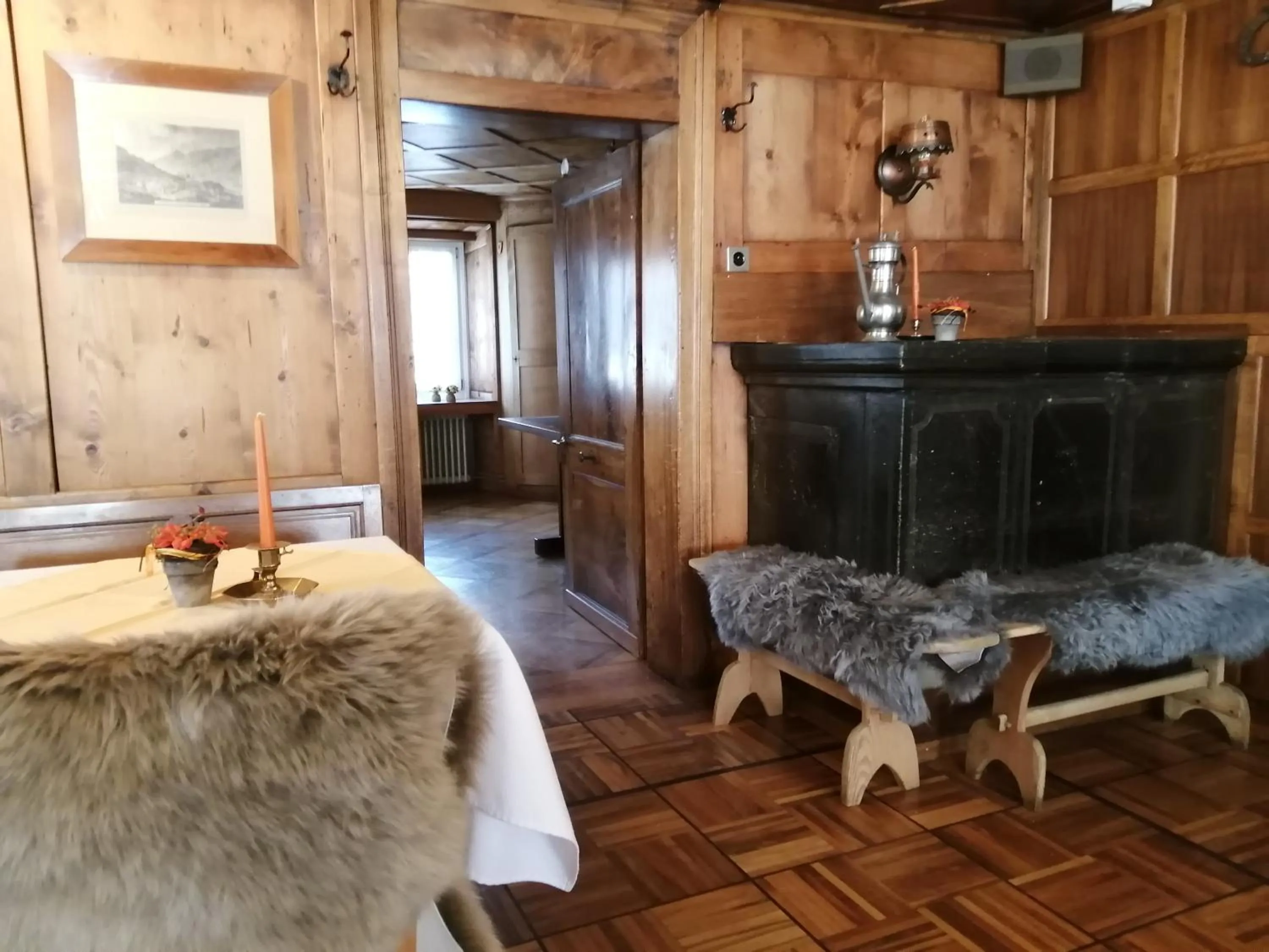 Seating area in Weisses Rössli only Bed & Breakfast self check-in mit Sauna extra