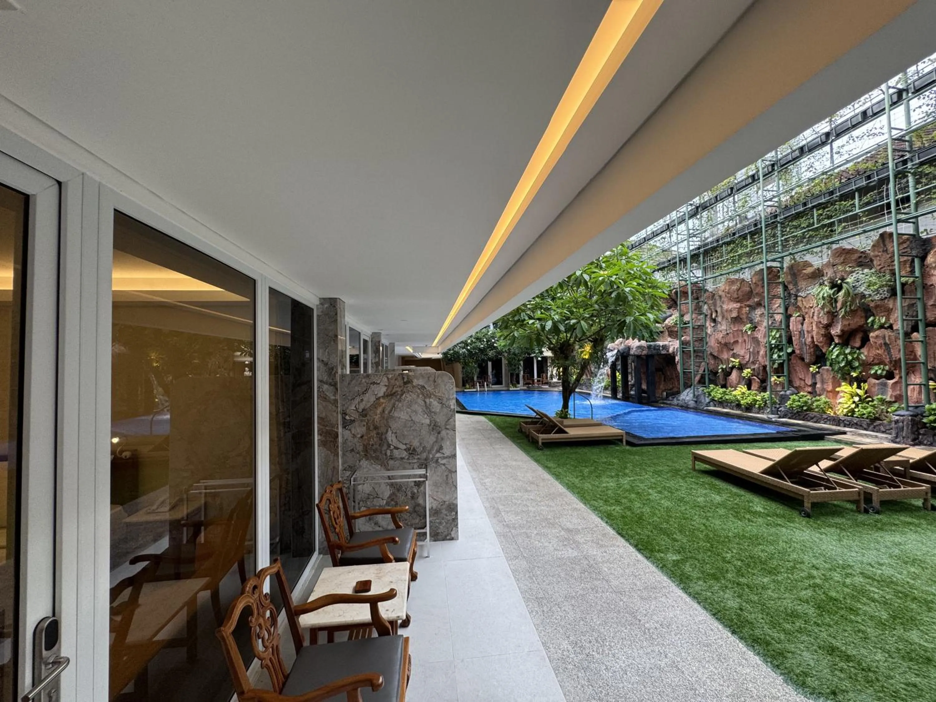 Patio in Green Garden Hotel