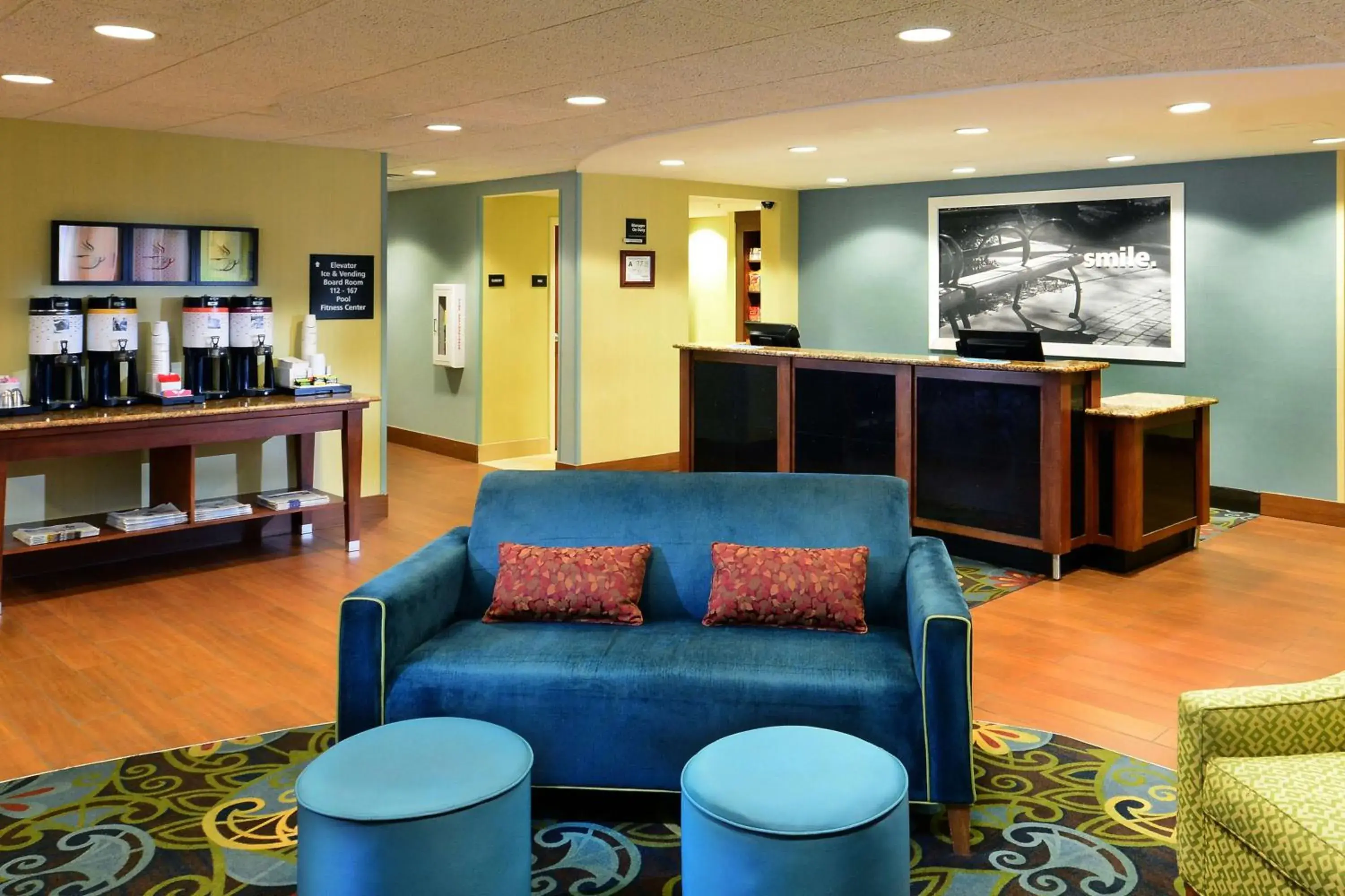 Lobby or reception in Hampton Inn Raleigh/Town of Wake Forest Lobby or reception in Hampton Inn Raleigh/Town of Wake Forest