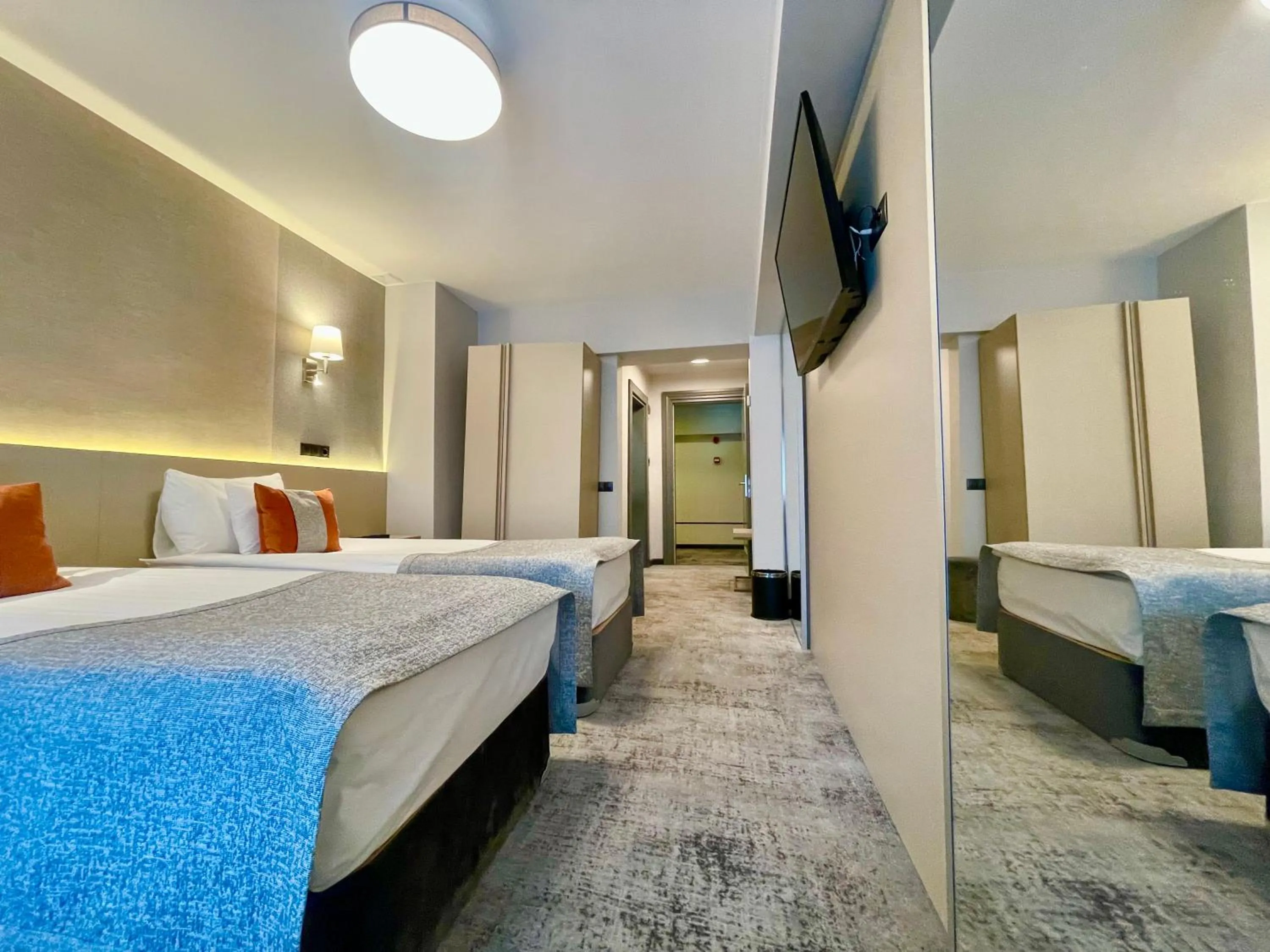 Bed in Hotel Univers