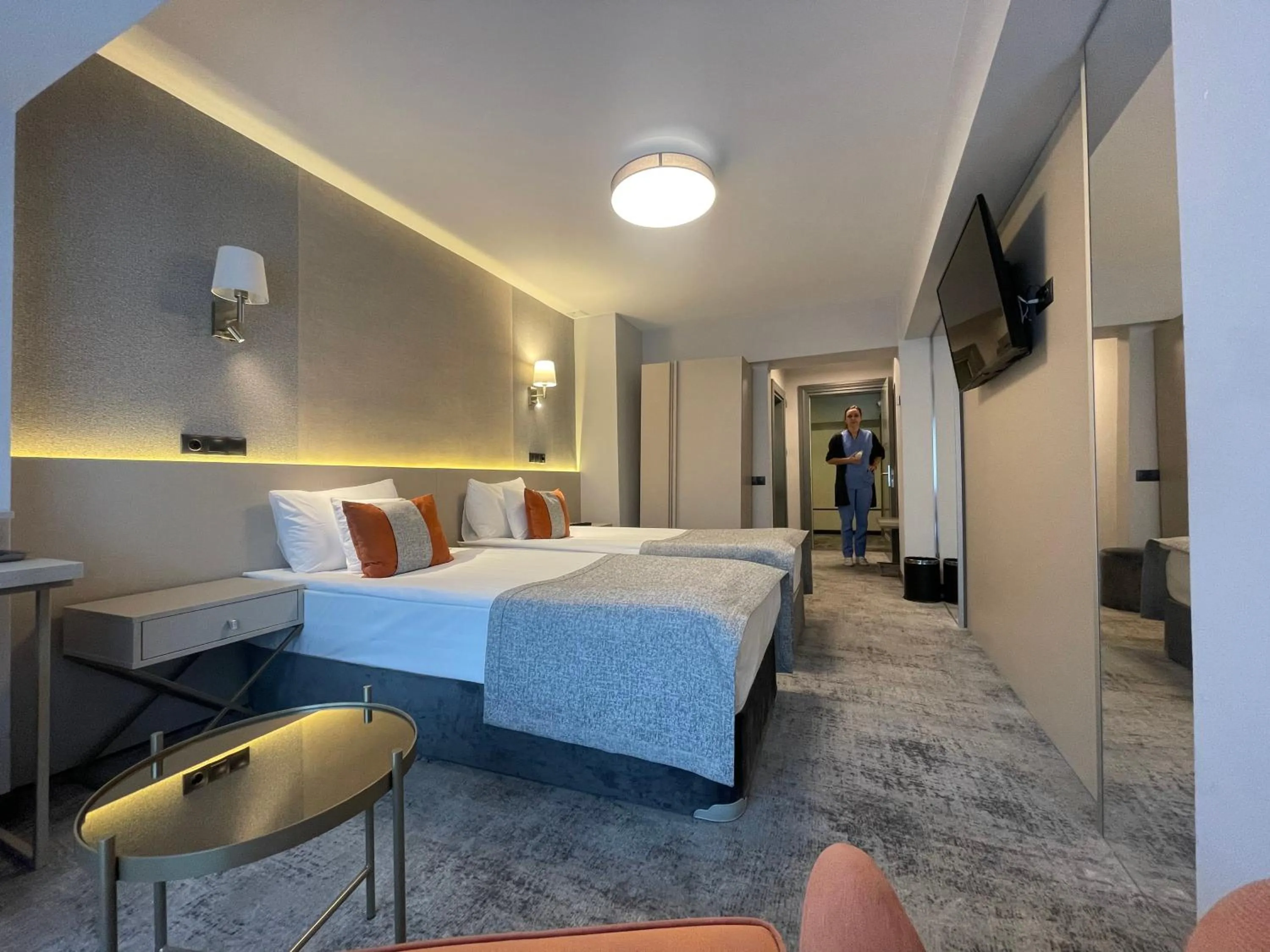 Bed in Hotel Univers