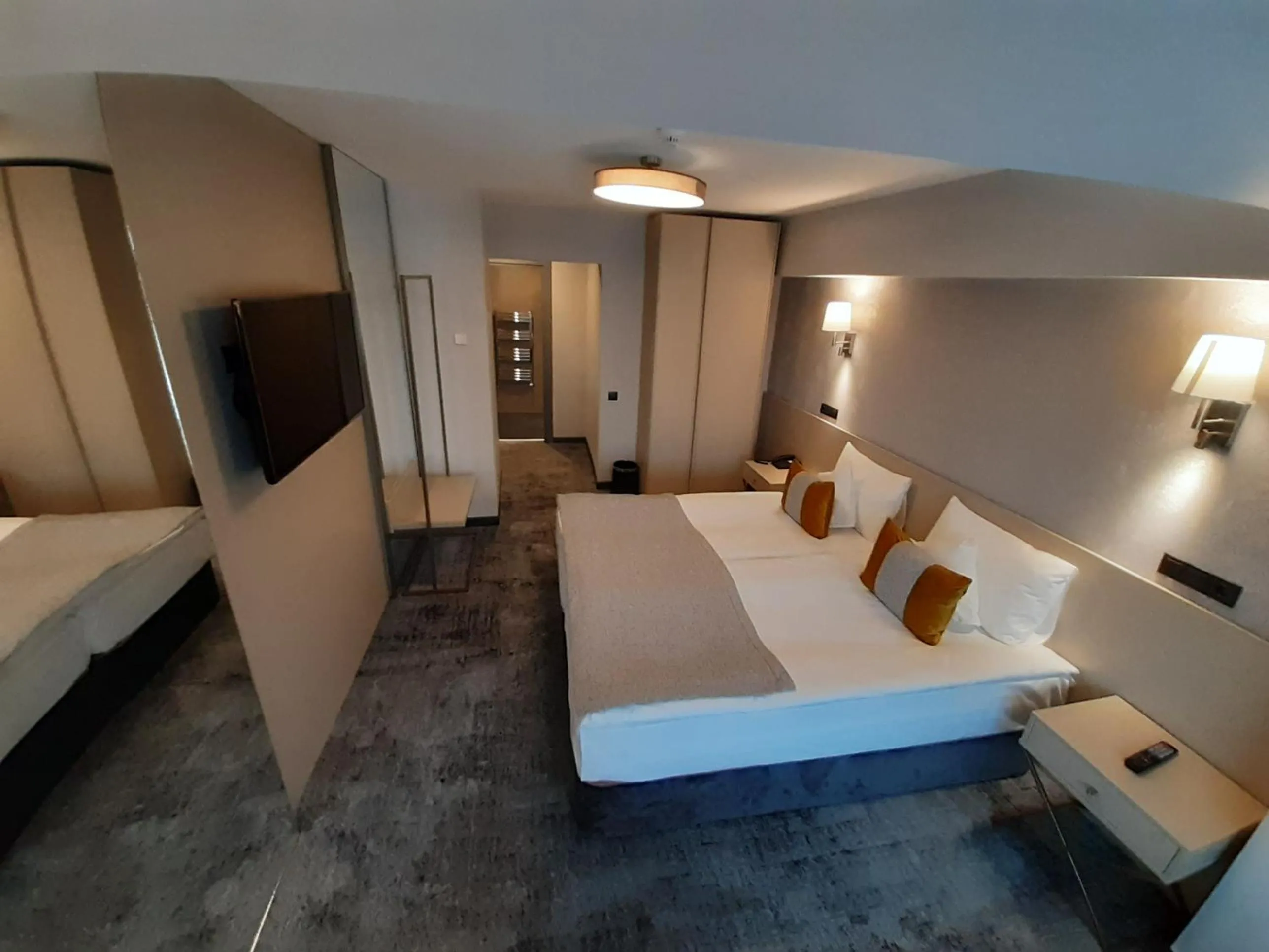 Bed in Hotel Univers