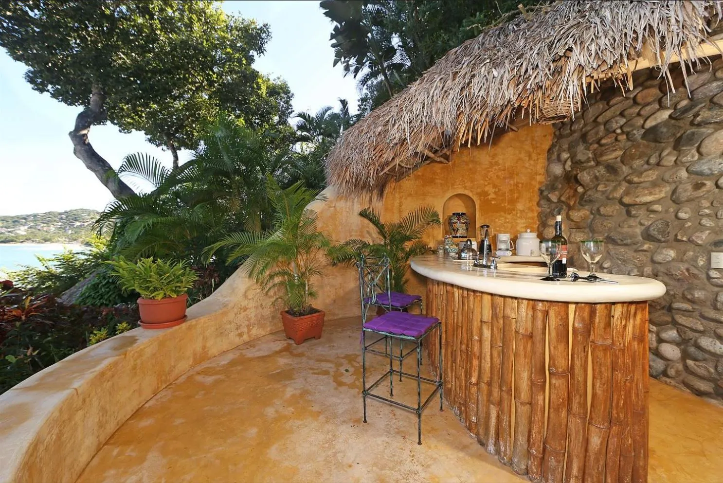 Garden view in Villa Amor