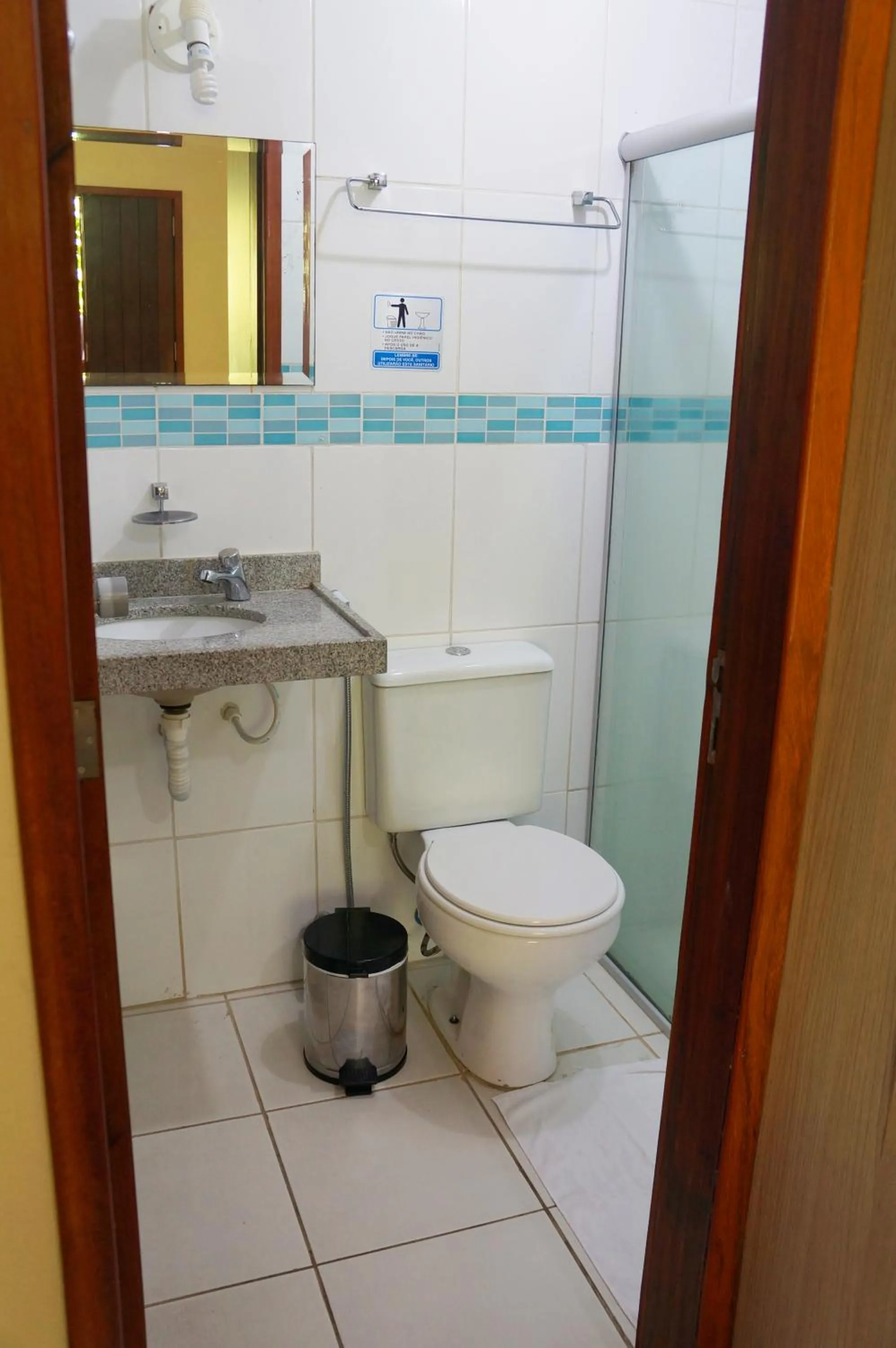 Bathroom in Pousada Baobá e SPA