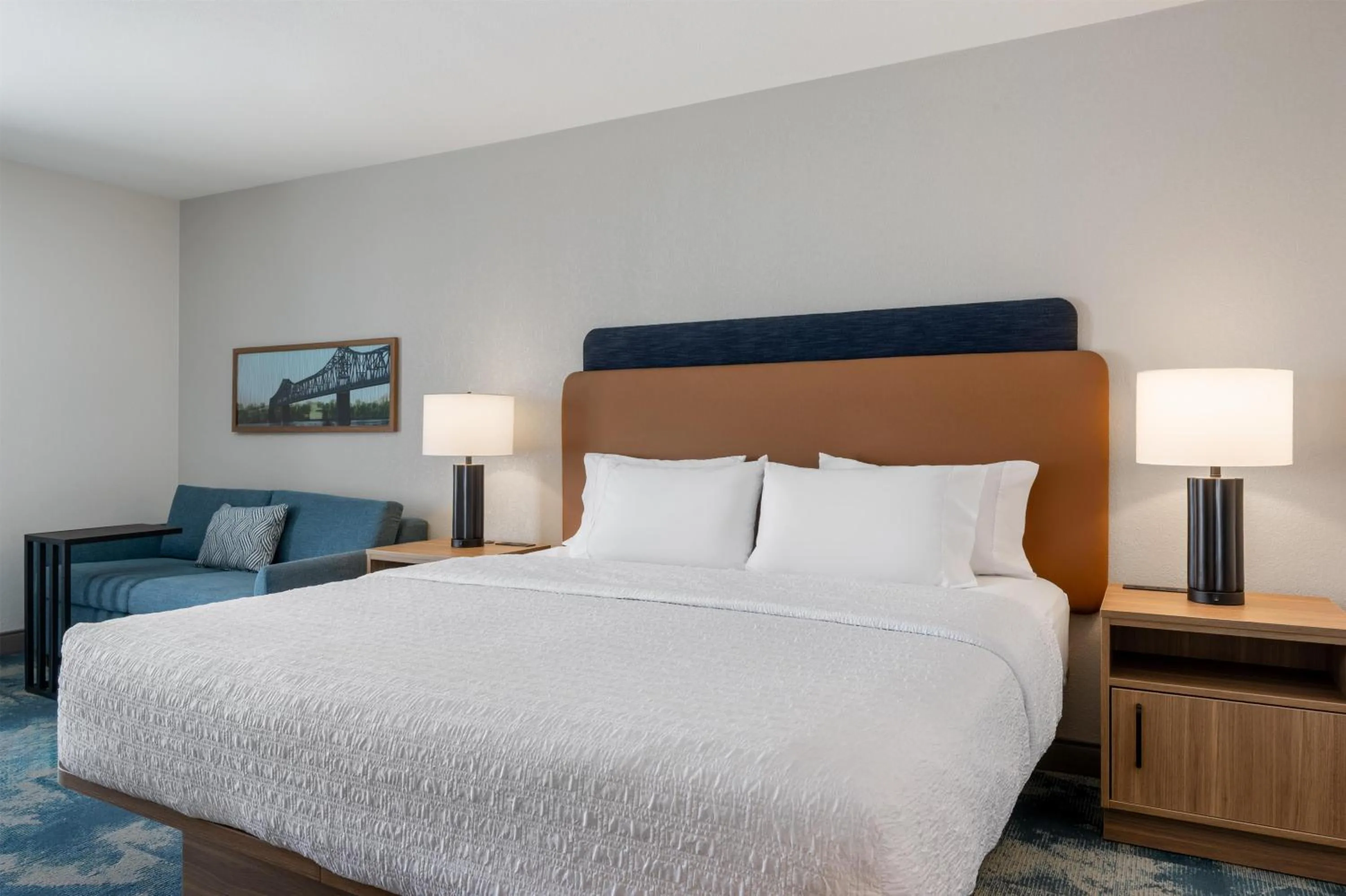 Living room, Bed in Hampton Inn Owensboro