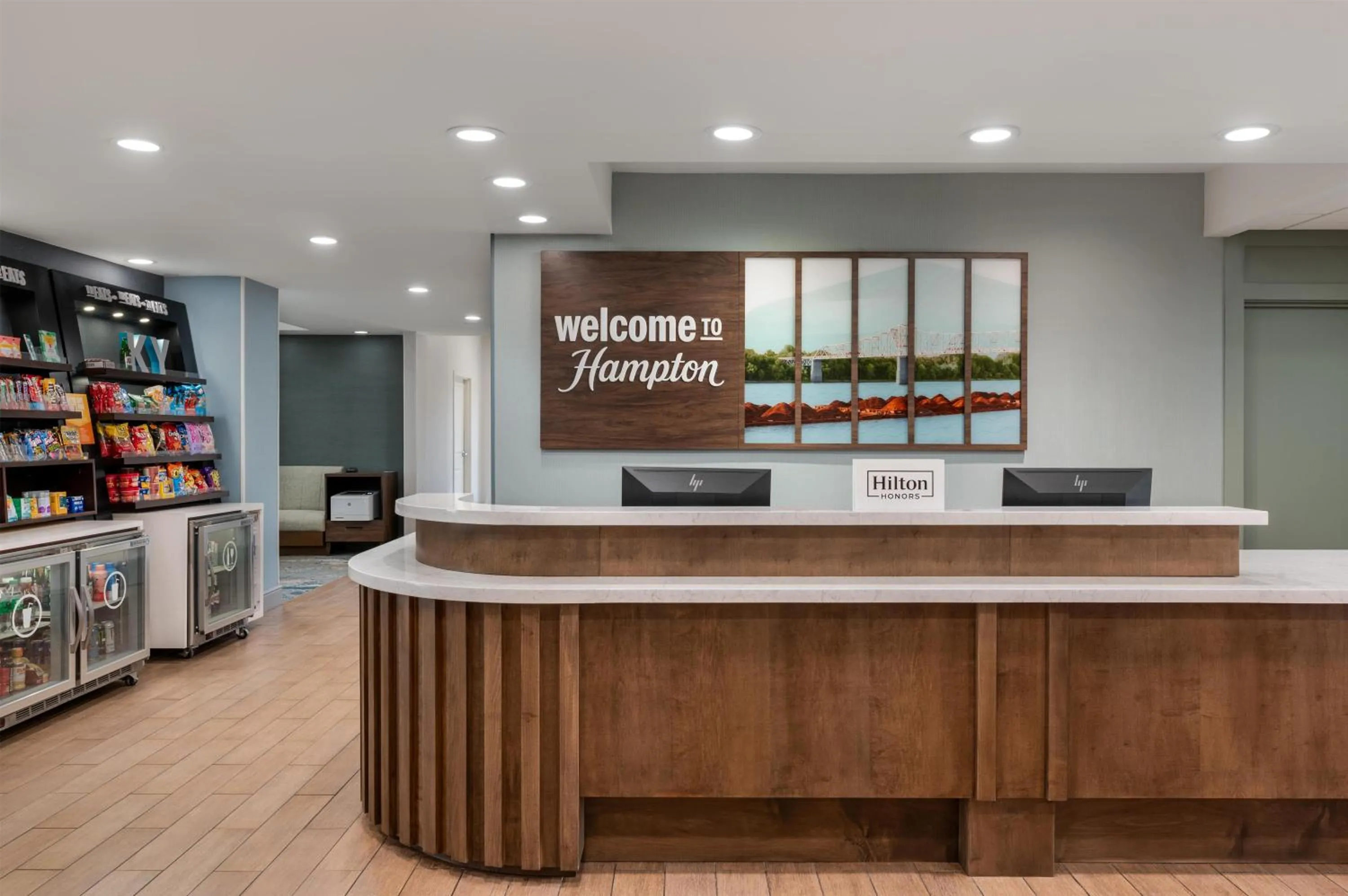 Lobby or reception in Hampton Inn Owensboro