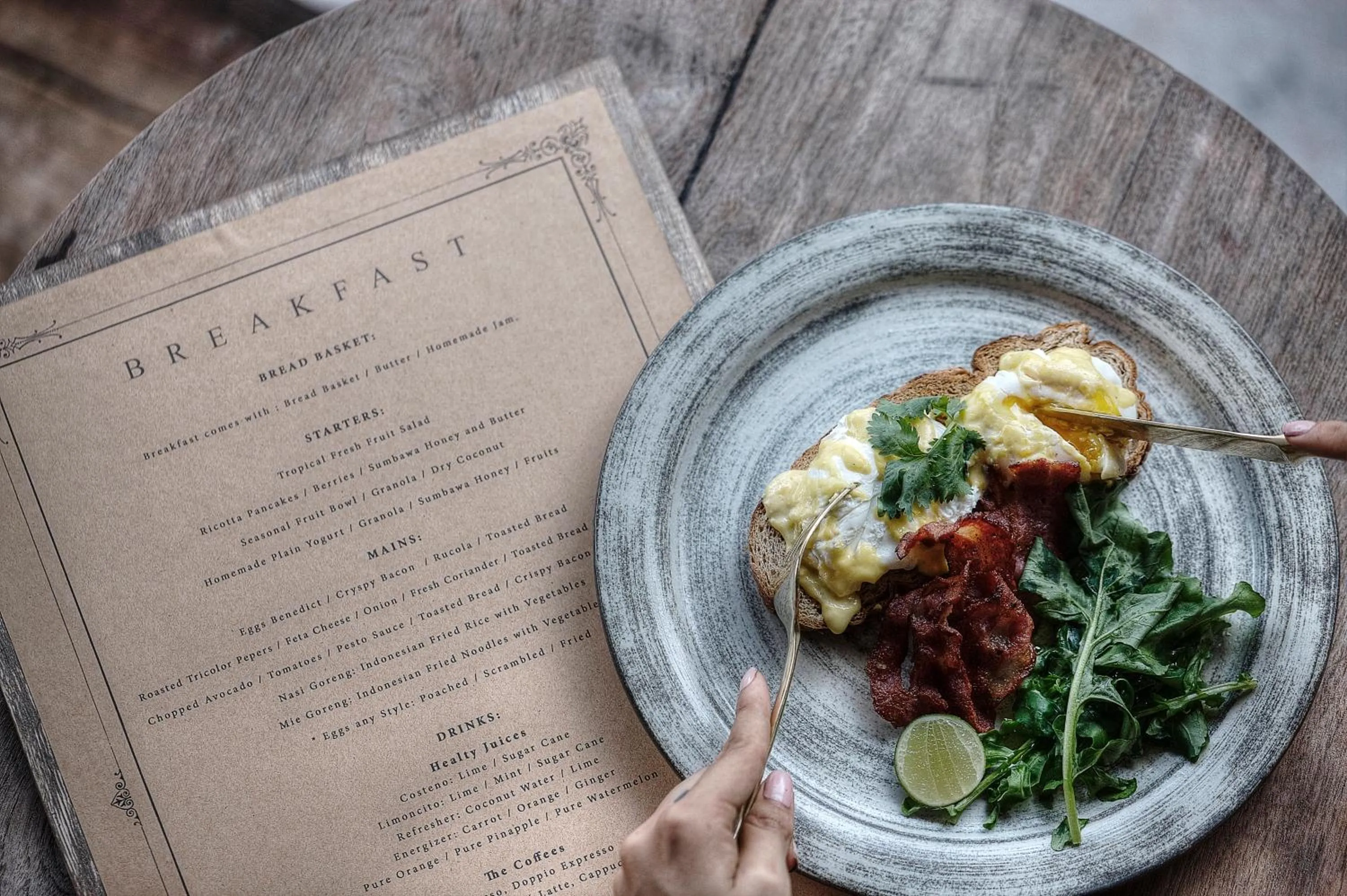 American breakfast in Balquisse Heritage Hotel