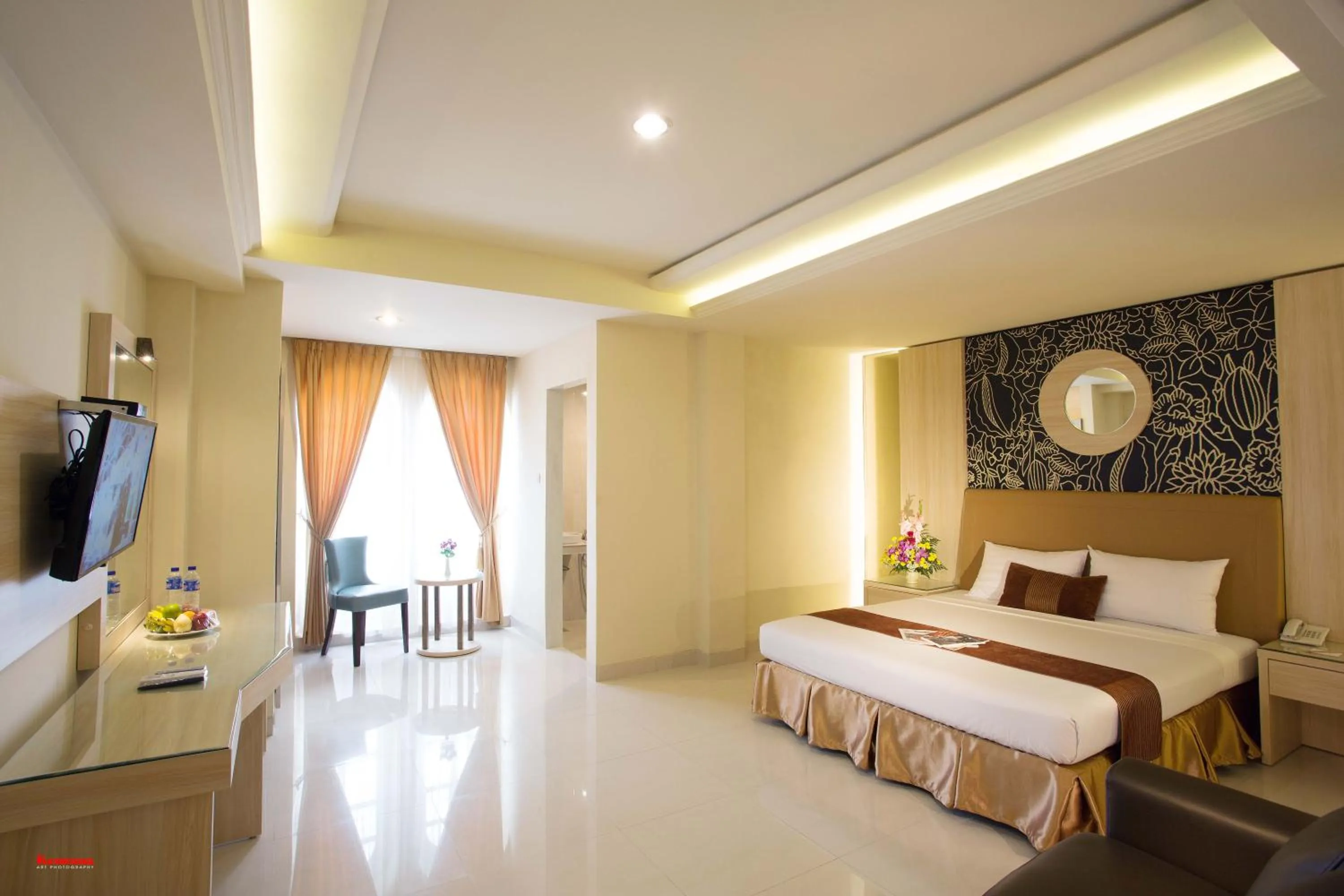 Bed in Hotel Grand Rosela