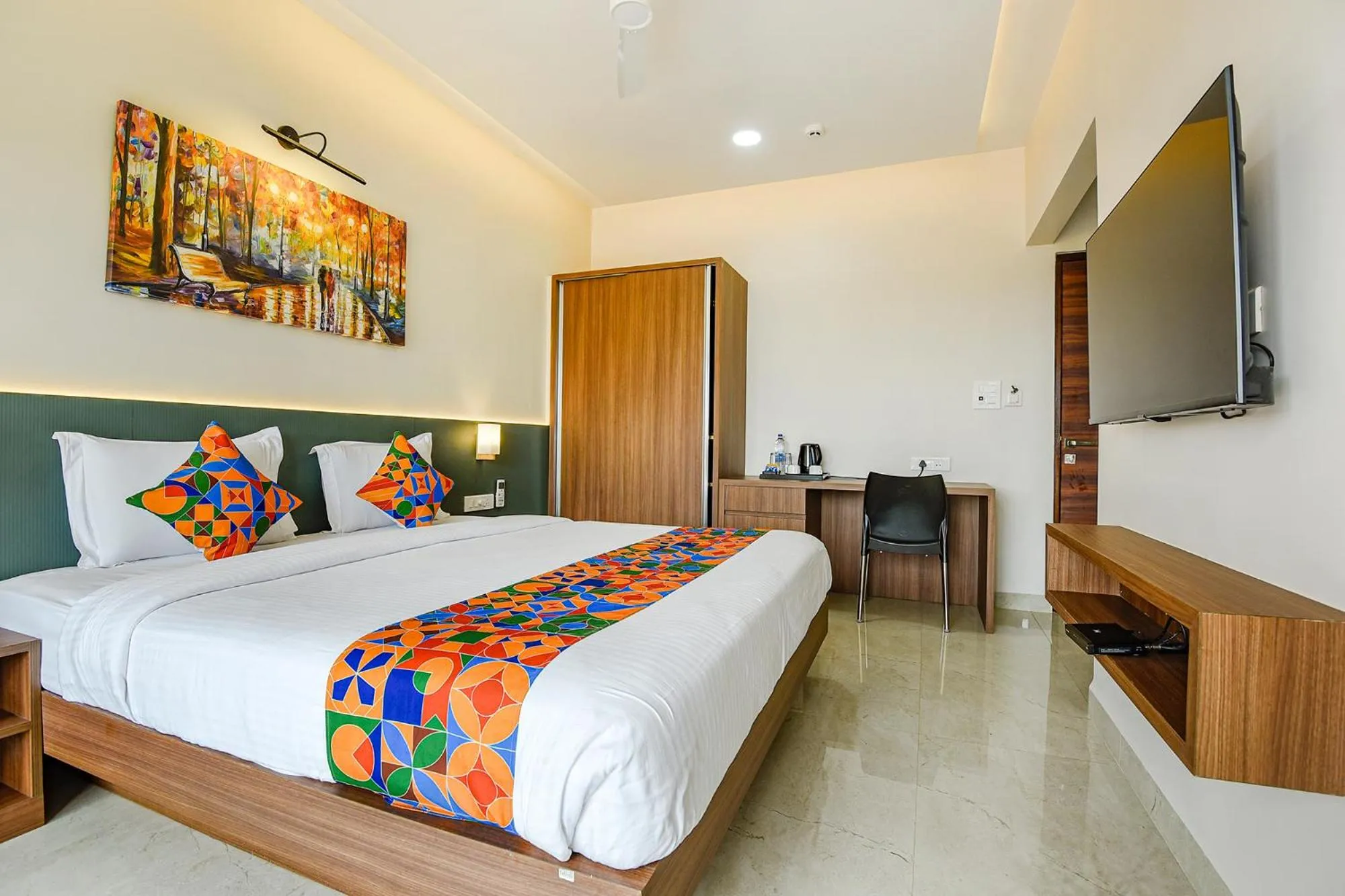 Bed in Swarnam Hotel