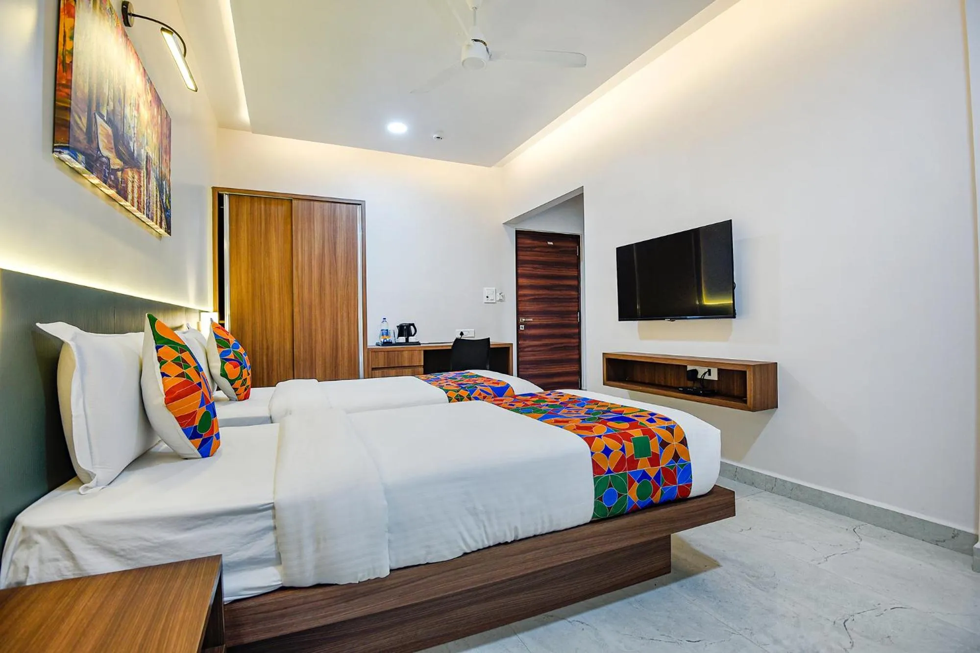 Bed in Swarnam Hotel