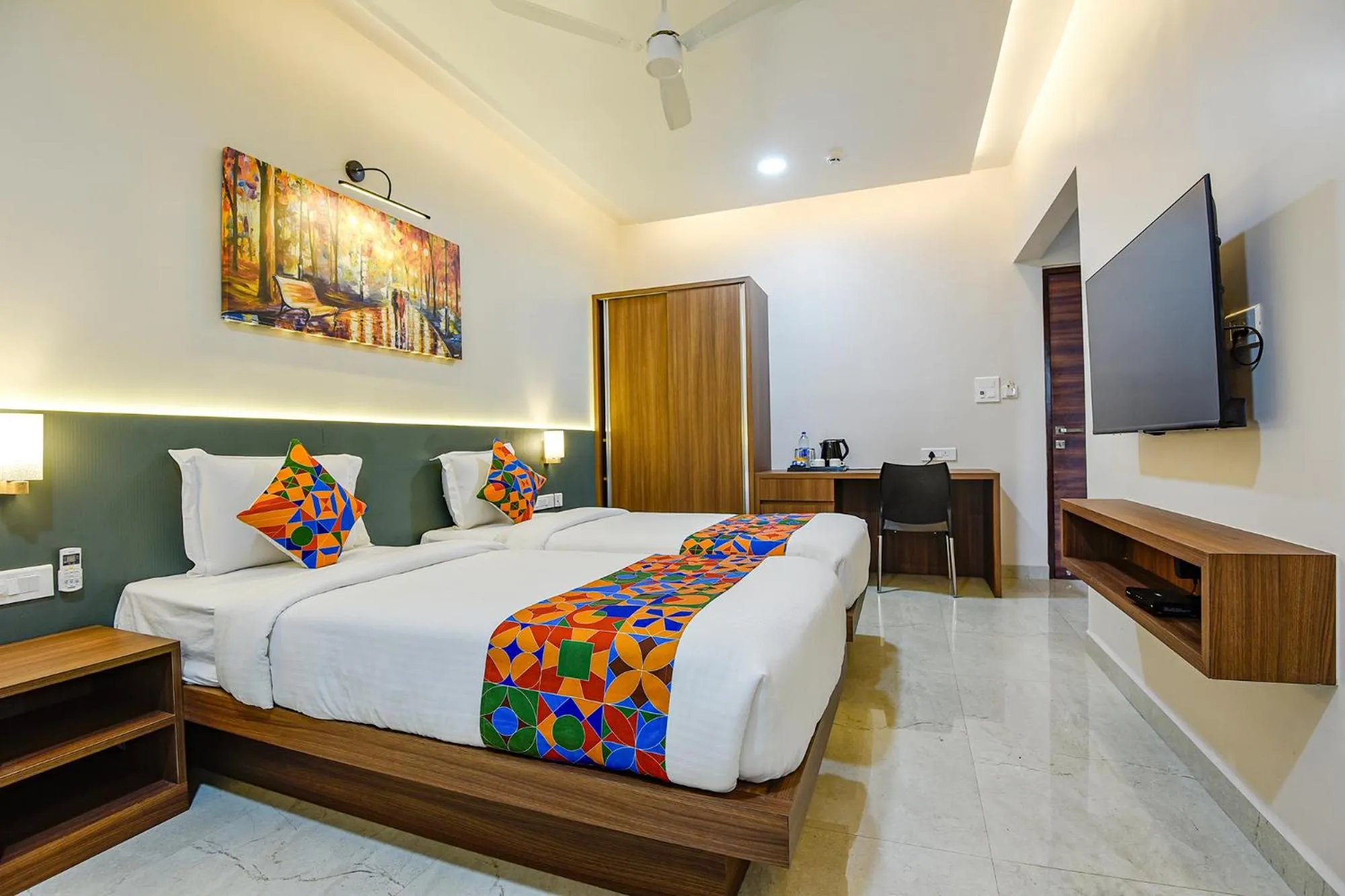 Bed in Swarnam Hotel
