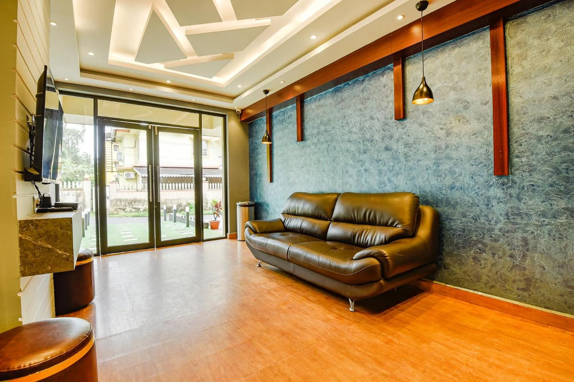 Seating area in Swarnam Hotel