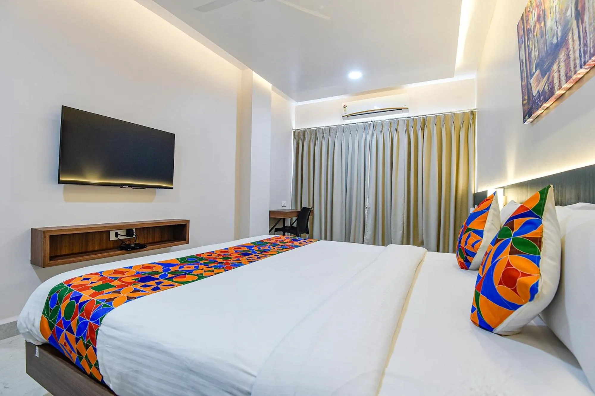 Bed in Swarnam Hotel