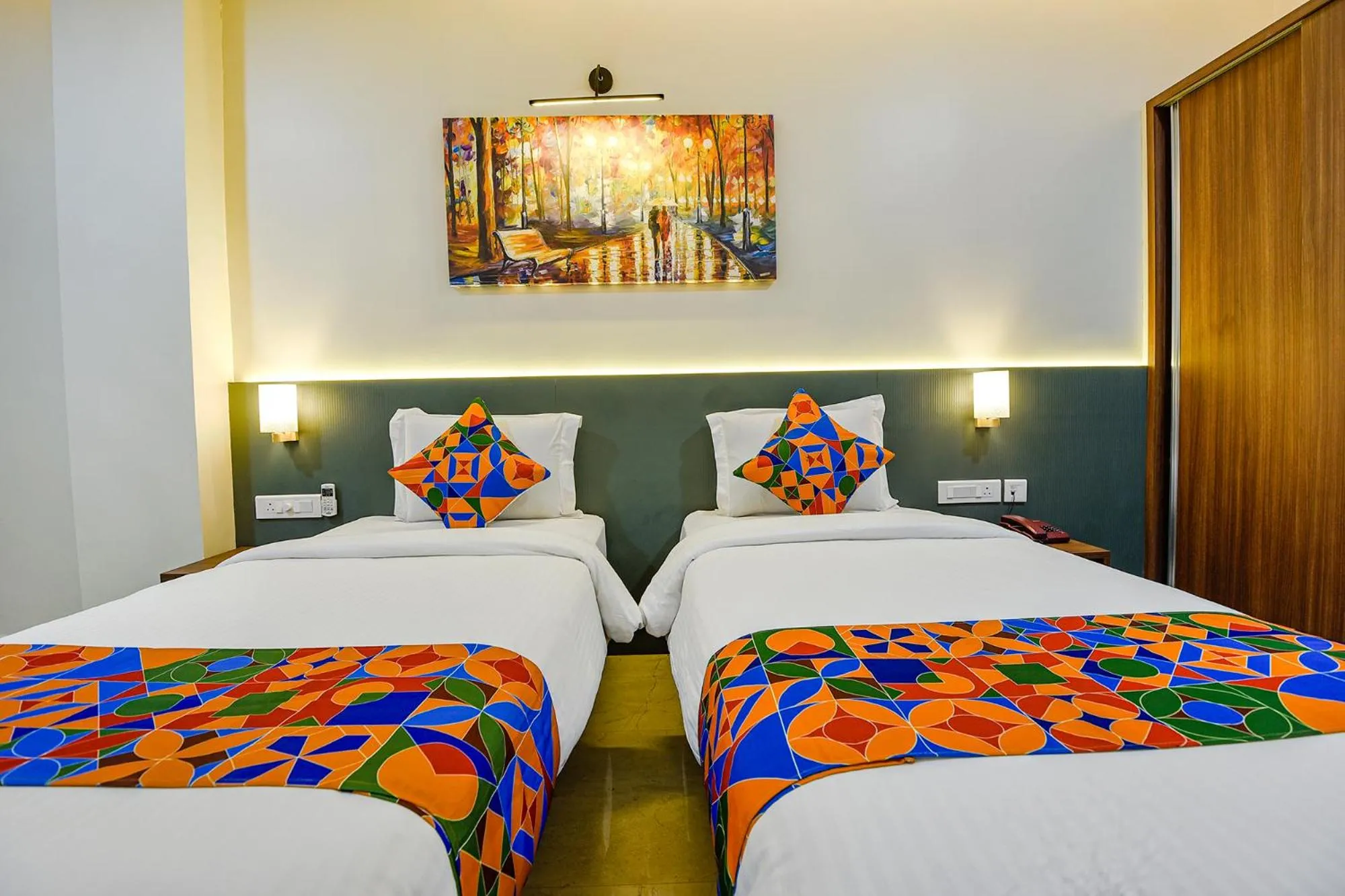 Bed in Swarnam Hotel