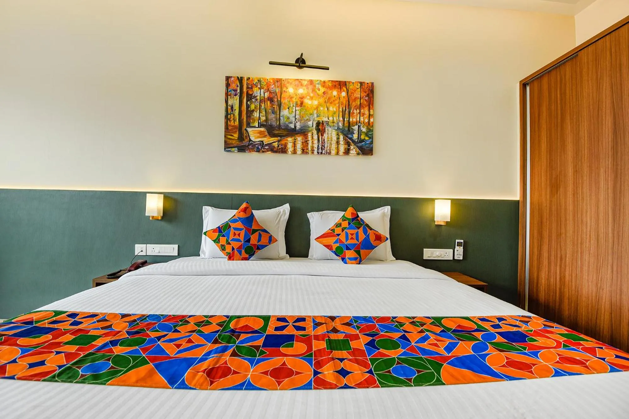 Bed in Swarnam Hotel
