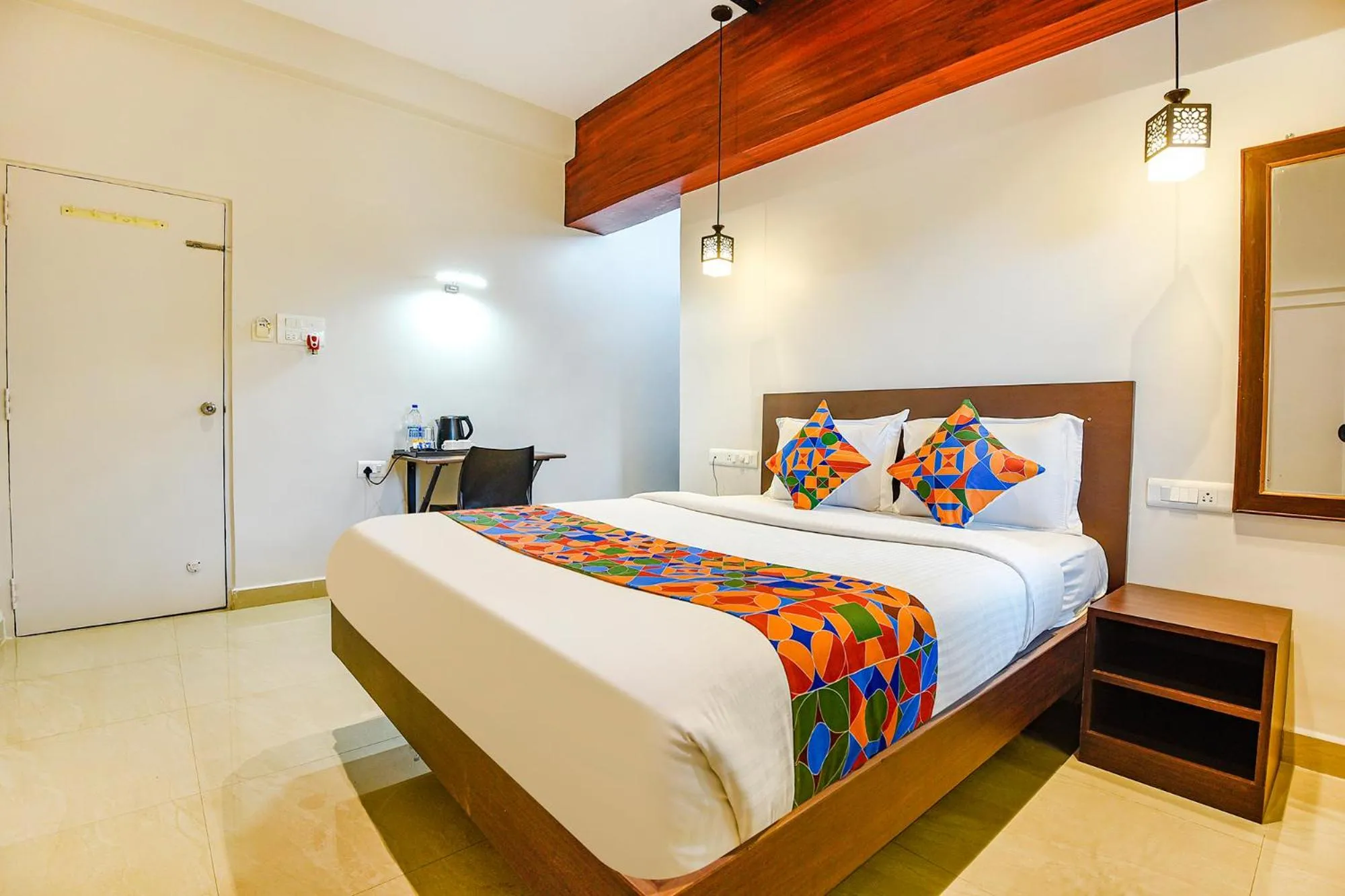Bed in Swarnam Hotel