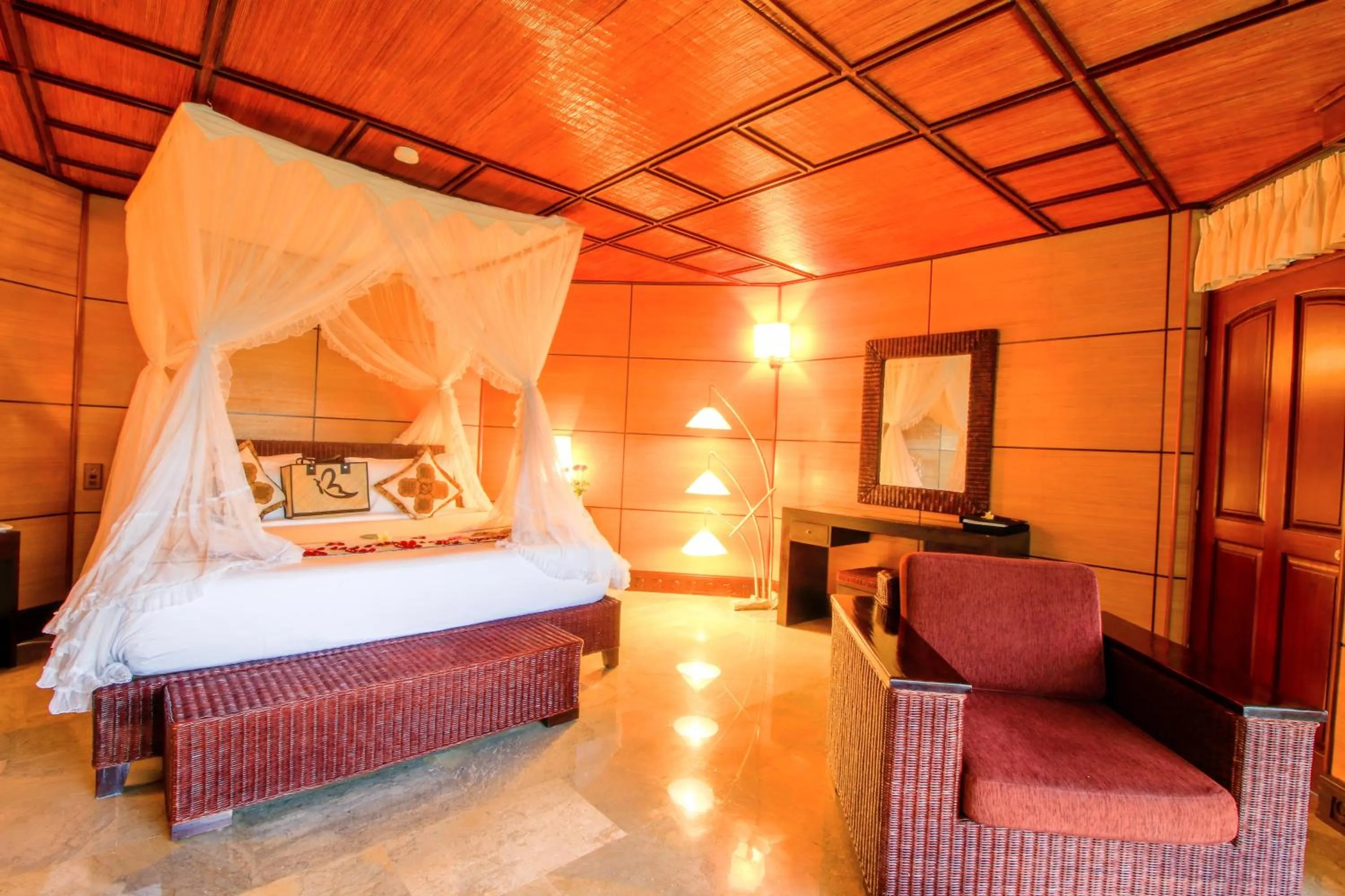 Bedroom, Bed in Kupu Kupu Barong Villas and Tree Spa by L’OCCITANE