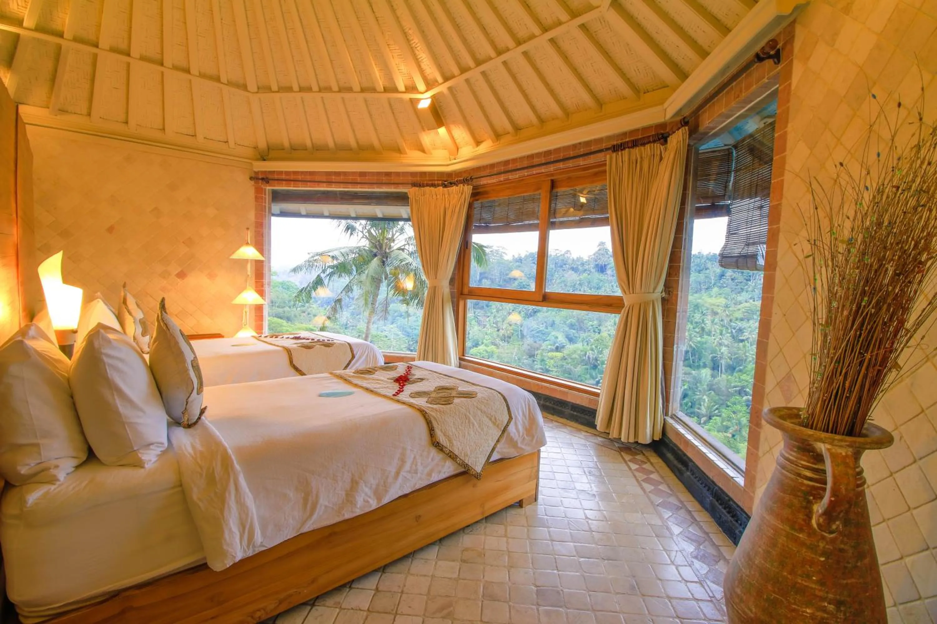 Bedroom, Bed in Kupu Kupu Barong Villas and Tree Spa by L’OCCITANE