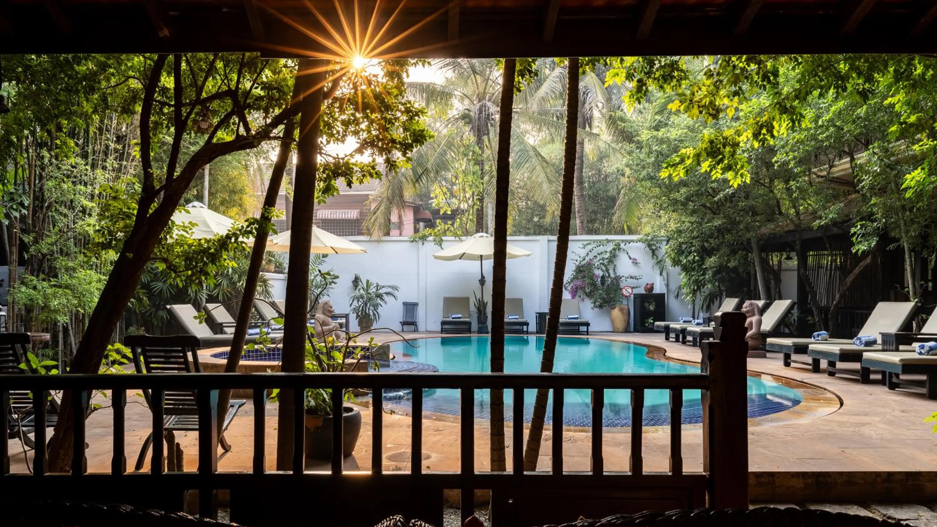 Balcony/Terrace in Pavillon Indochine Boutique - Hotel