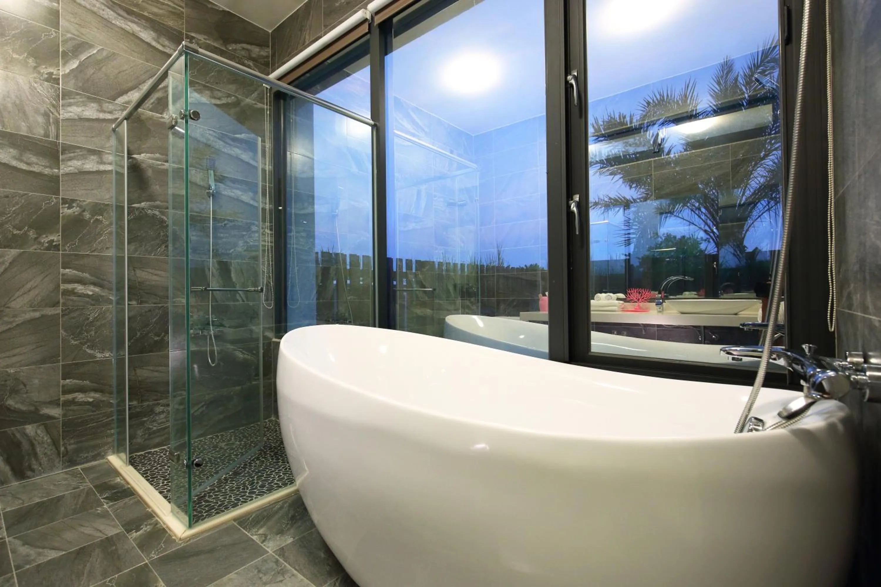 Bathroom in Taroko Yan Hai Bo Villa