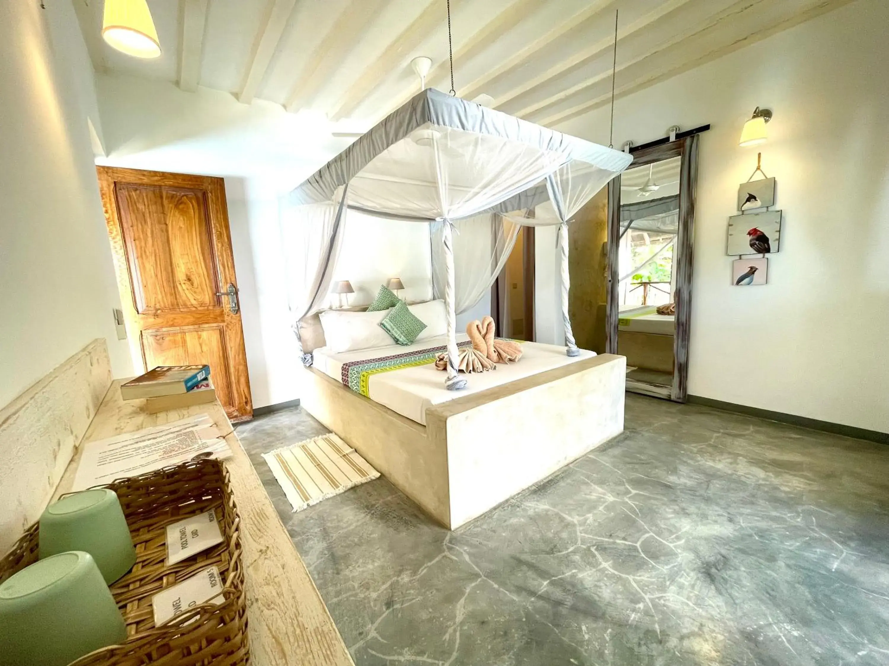 Deluxe Double Room with Balcony and Partial Sea View - single occupancy in Villa Huruma Deluxe Double Room with Balcony and Partial Sea View - single occupancy in Villa Huruma