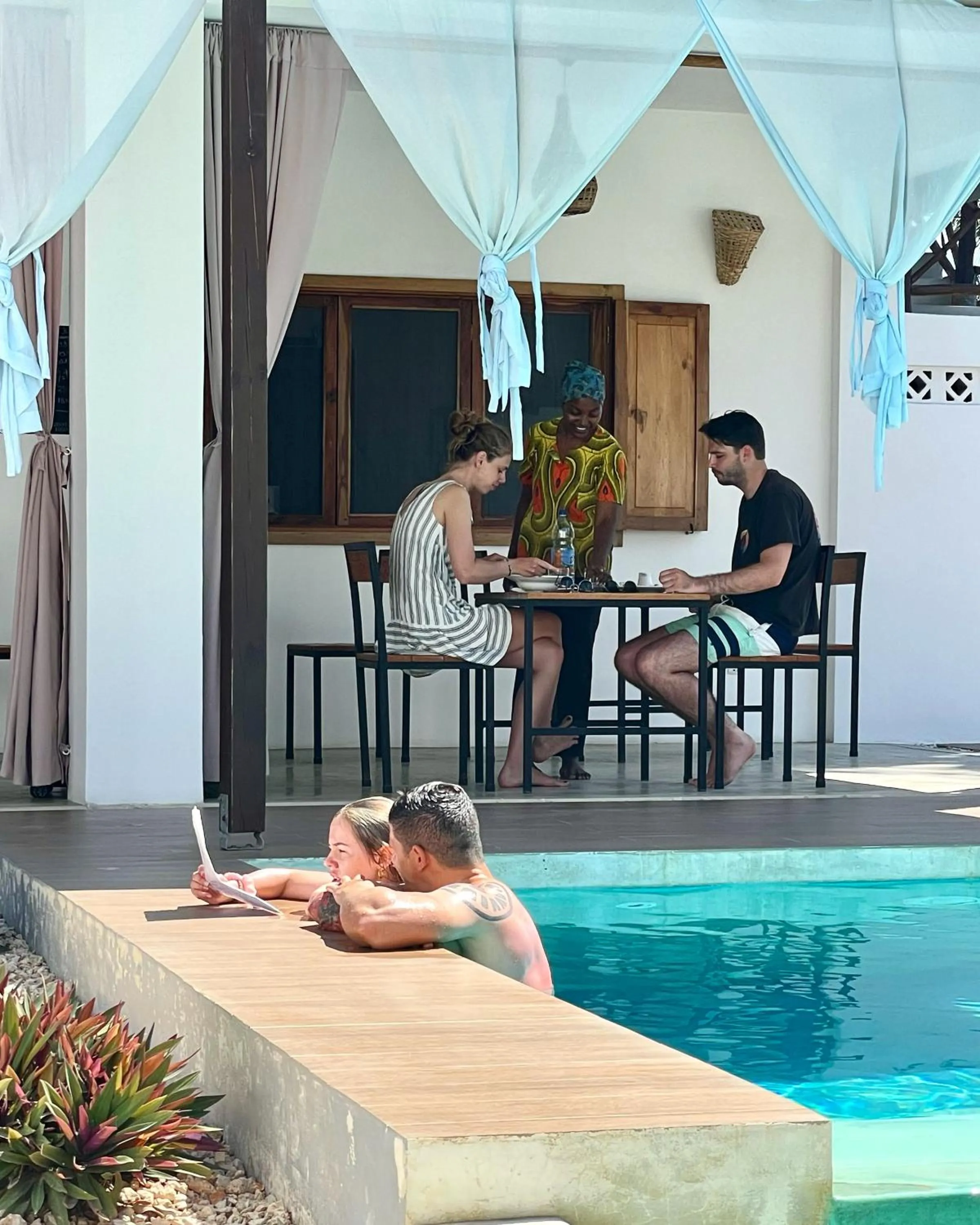 Dining area in Villa Huruma
