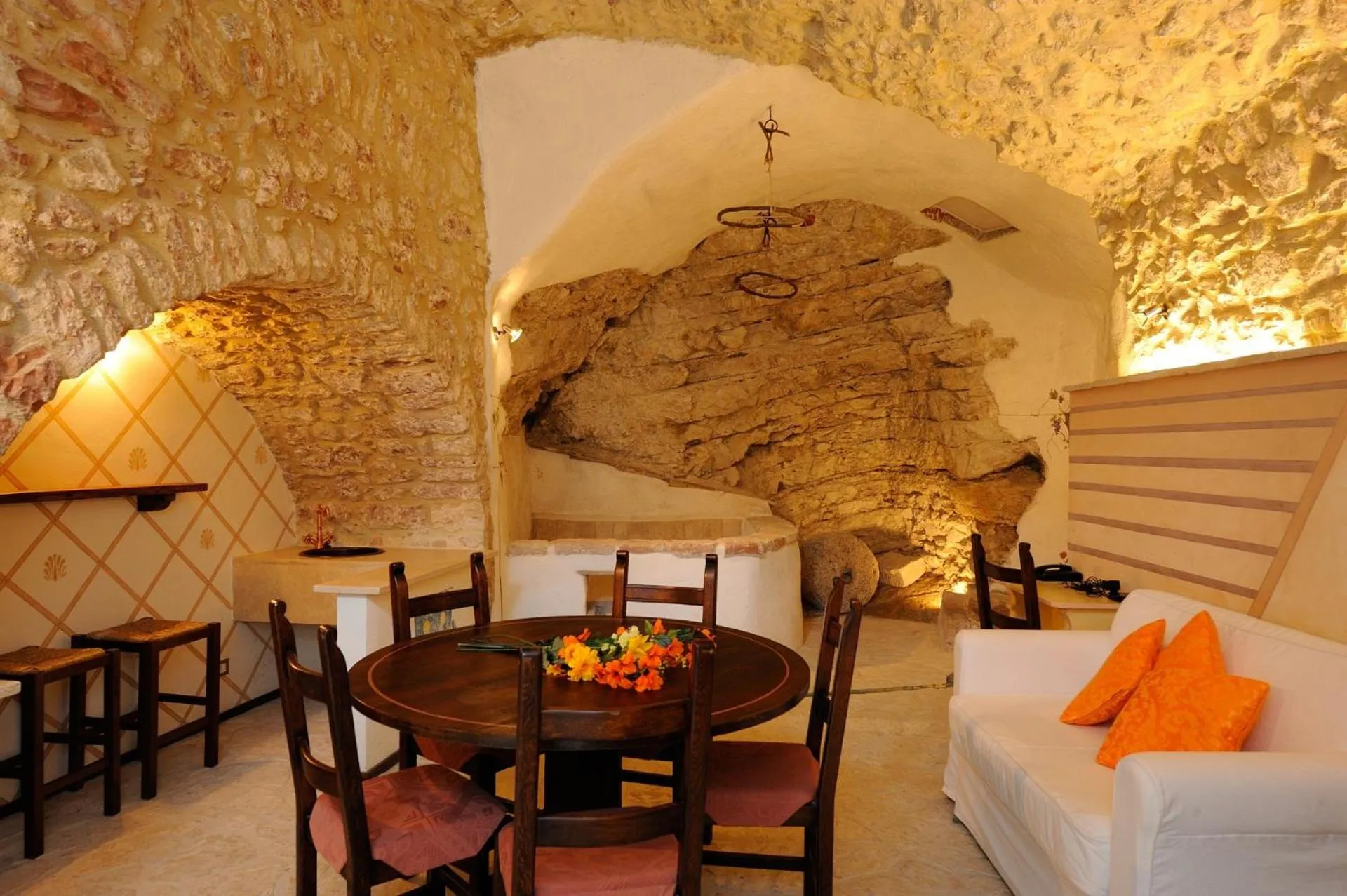 Living room in Torre Del Nera Albergo diffuso & Spa