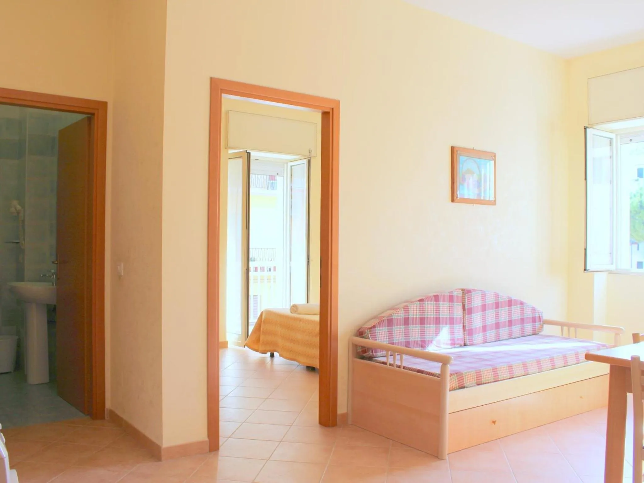 Living room, Bed in Residence Fontana Vecchia