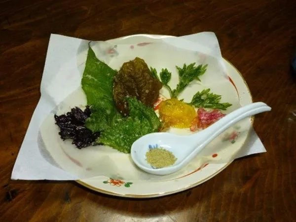 Dinner in Minshuku Yurika