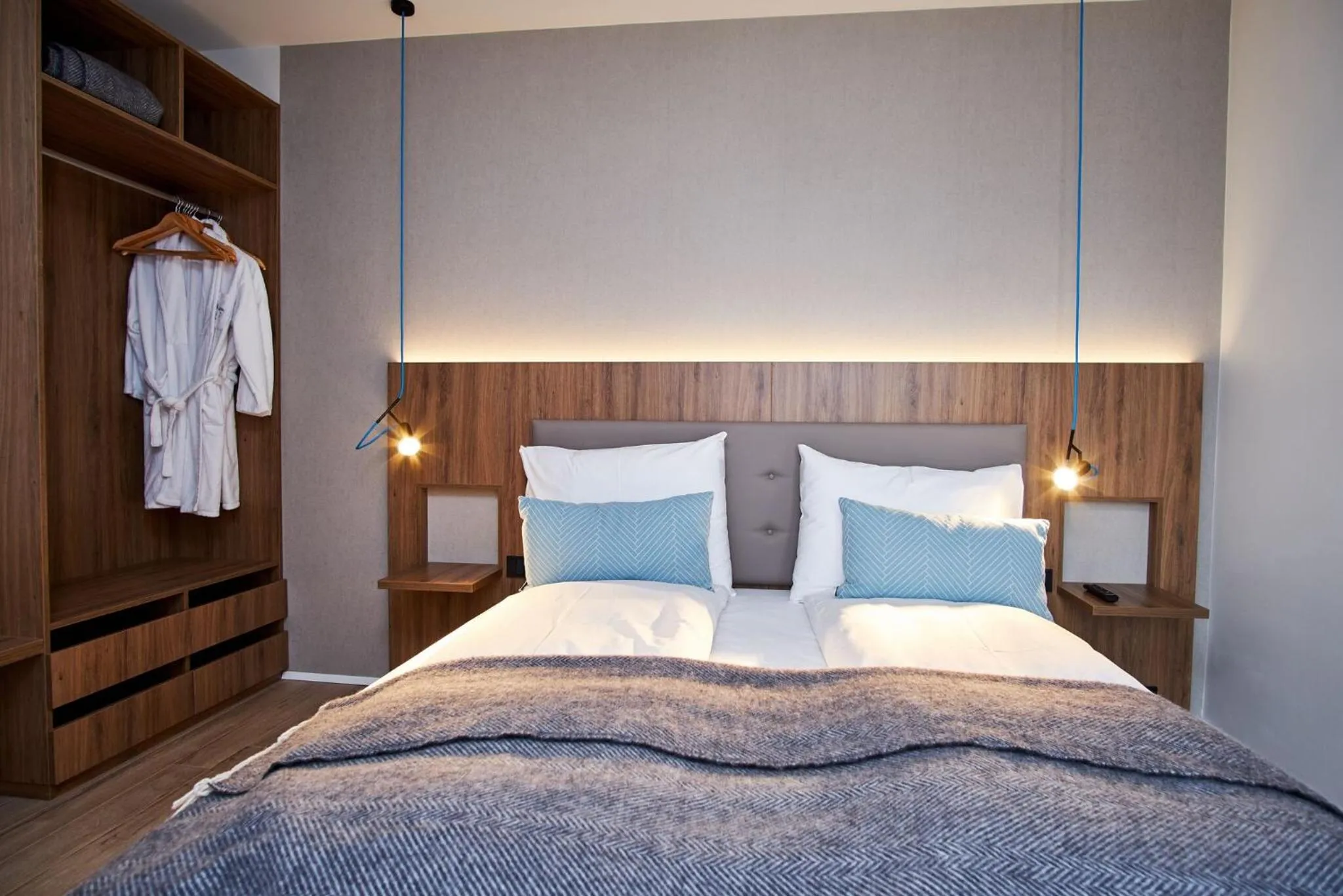 Bed in Hotel Berg by Keflavik Airport