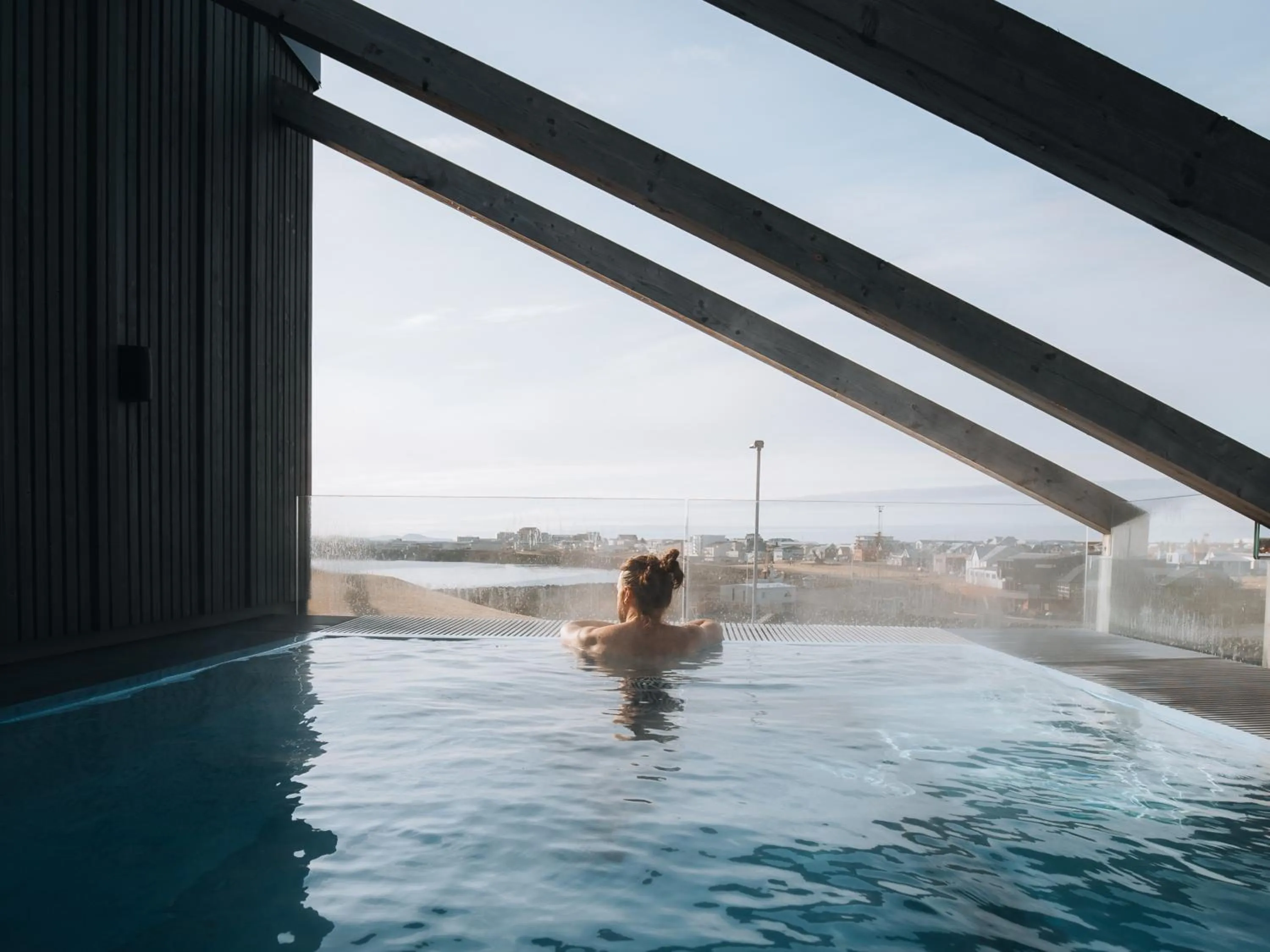 Hot Tub in Hotel Berg by Keflavik Airport