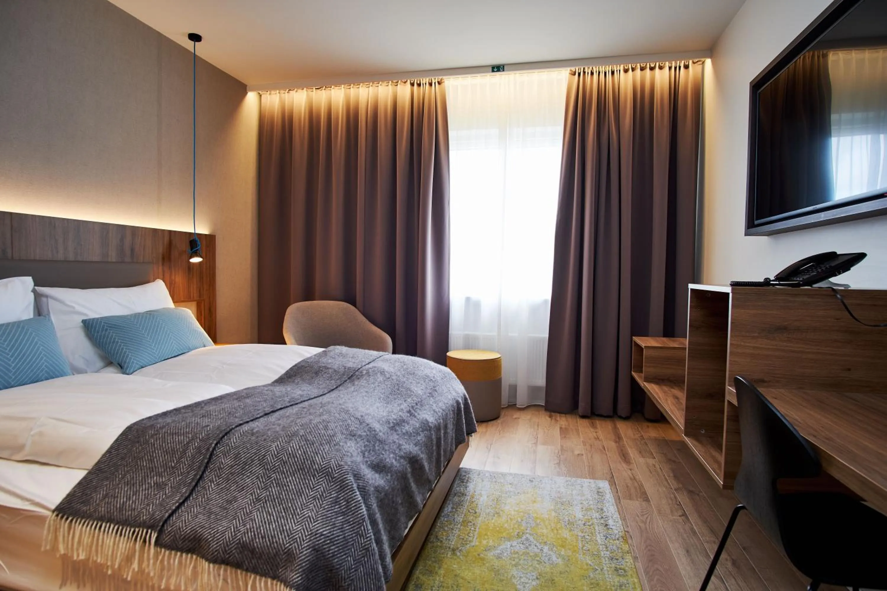 Bed in Hotel Berg by Keflavik Airport