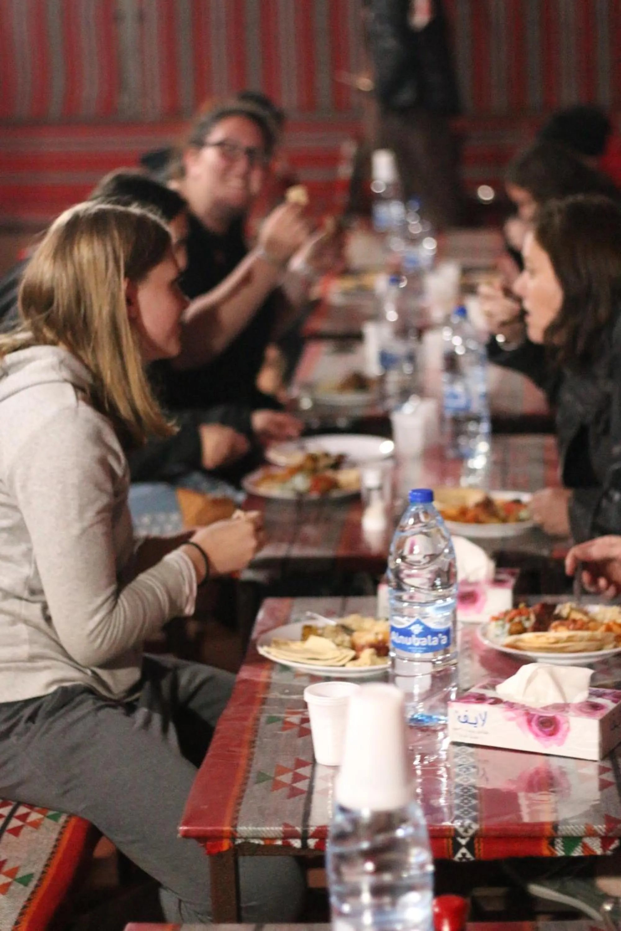 Buffet breakfast in Desert Moon Camp